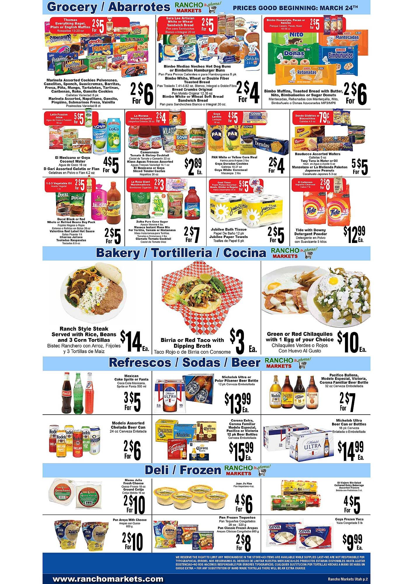 Rancho Markets weekly ad