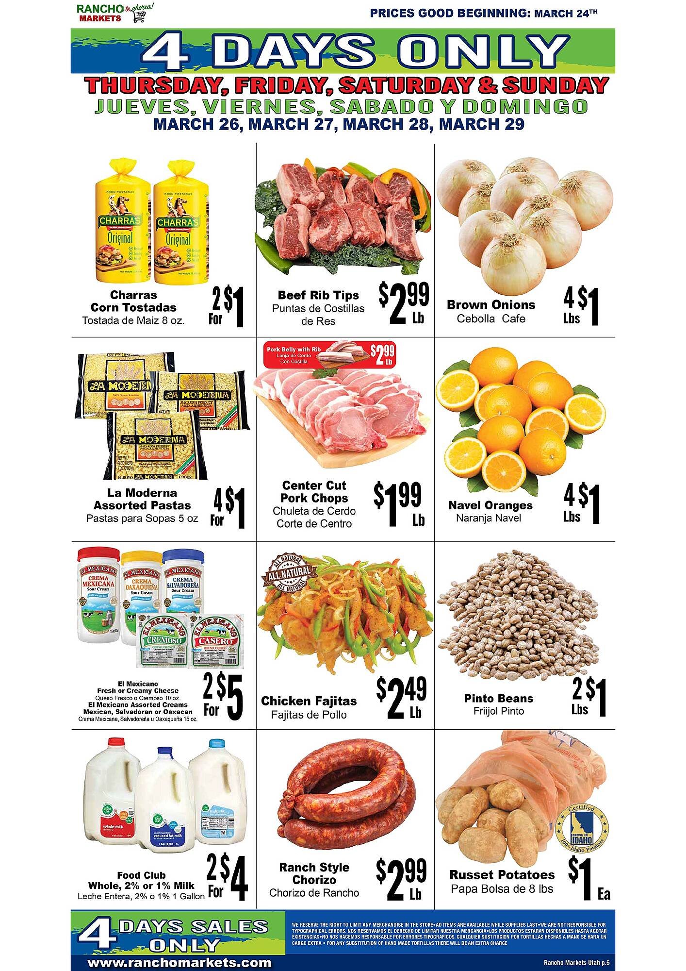 Rancho Markets weekly ad