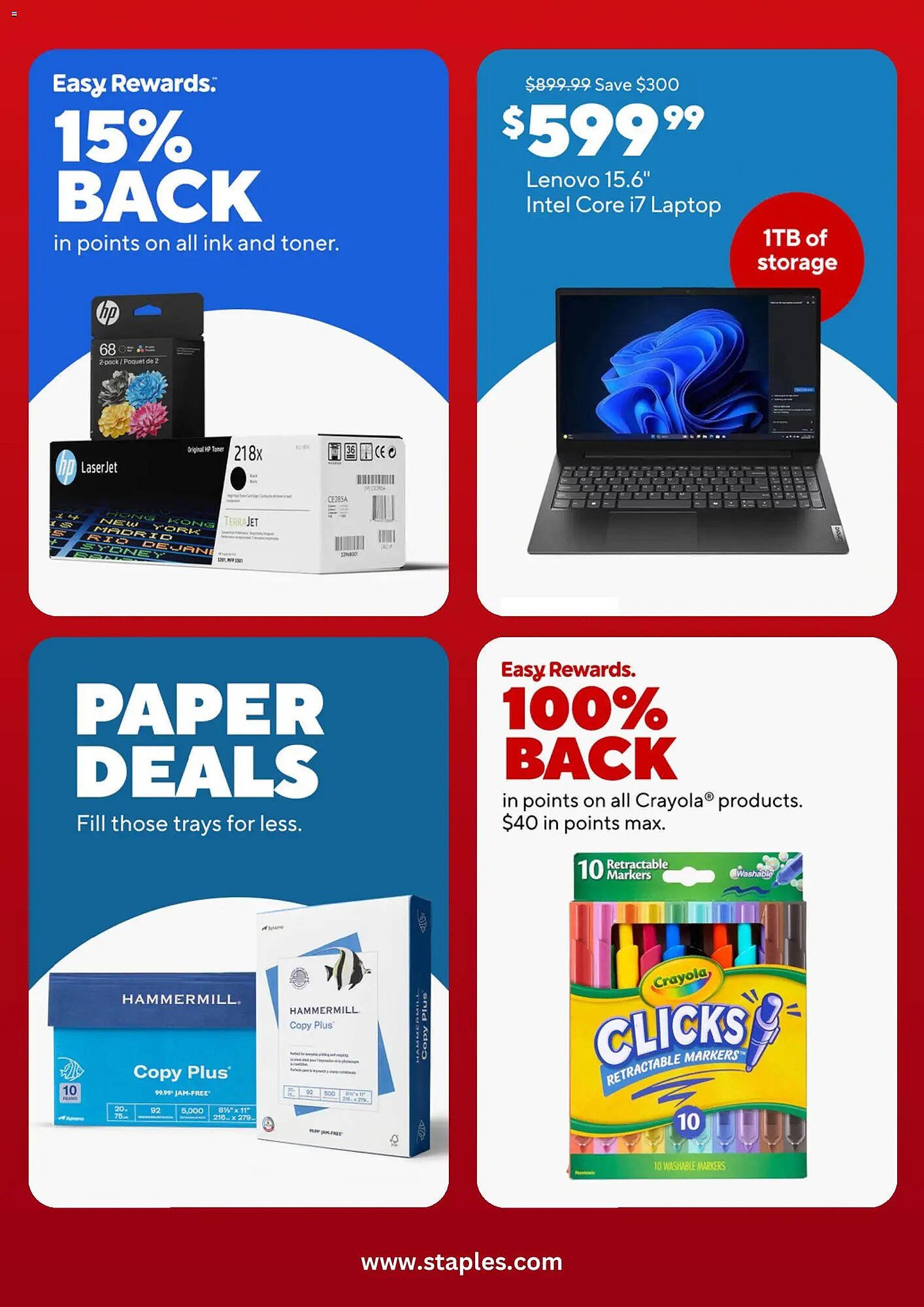Staples weekly ad