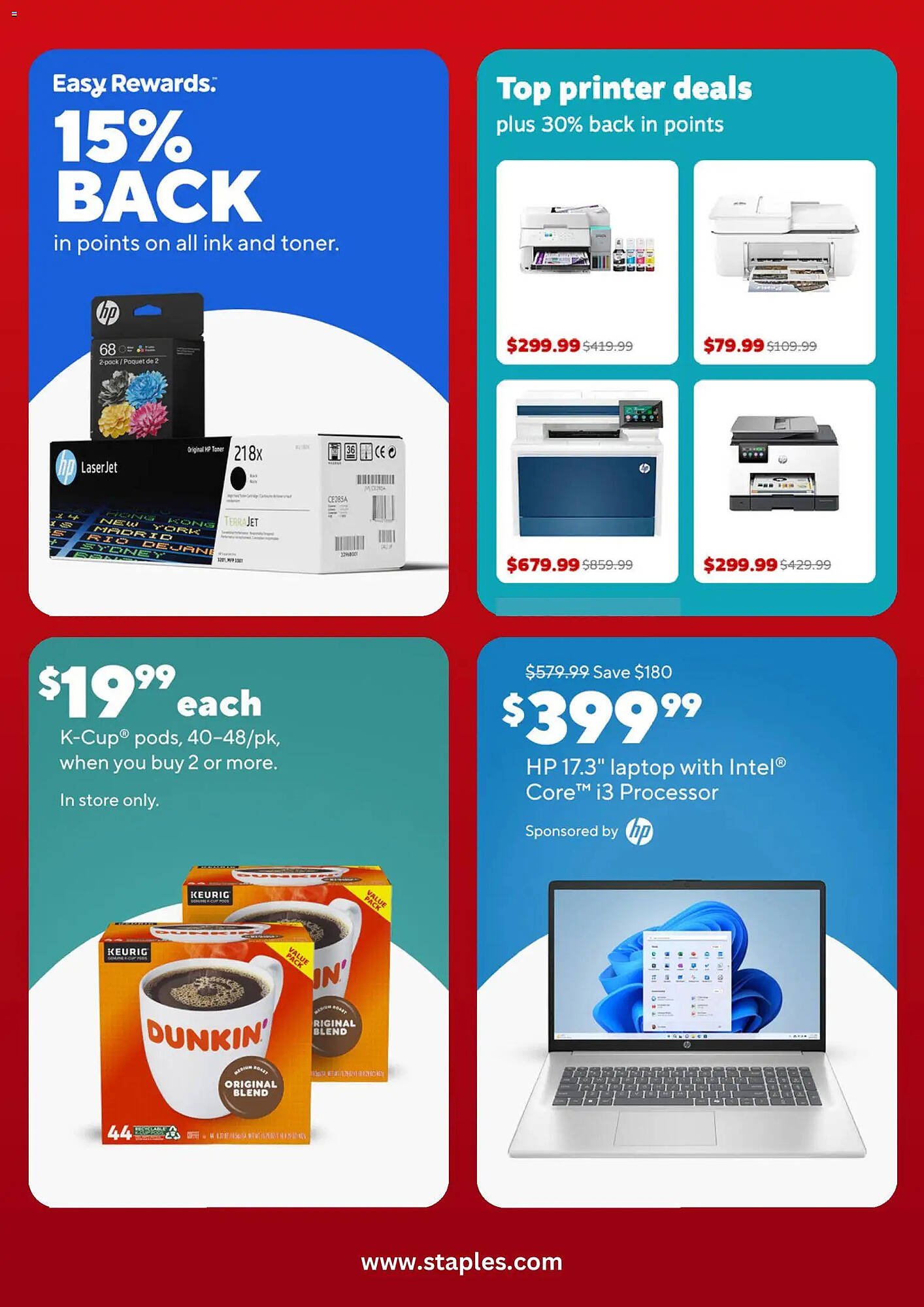 Staples weekly ad