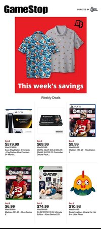 Game Stop weekly ad