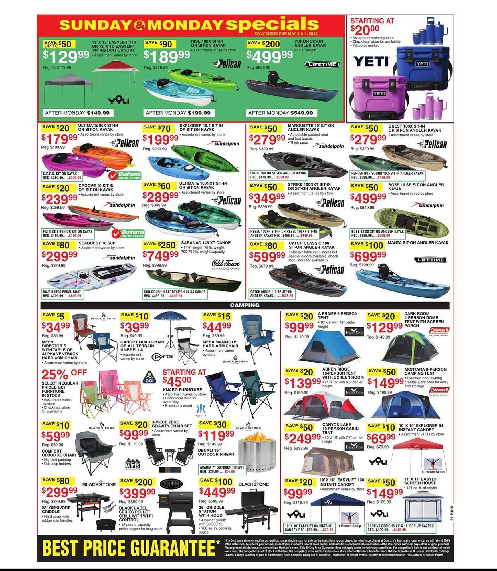 Dunham's Sports weekly ad