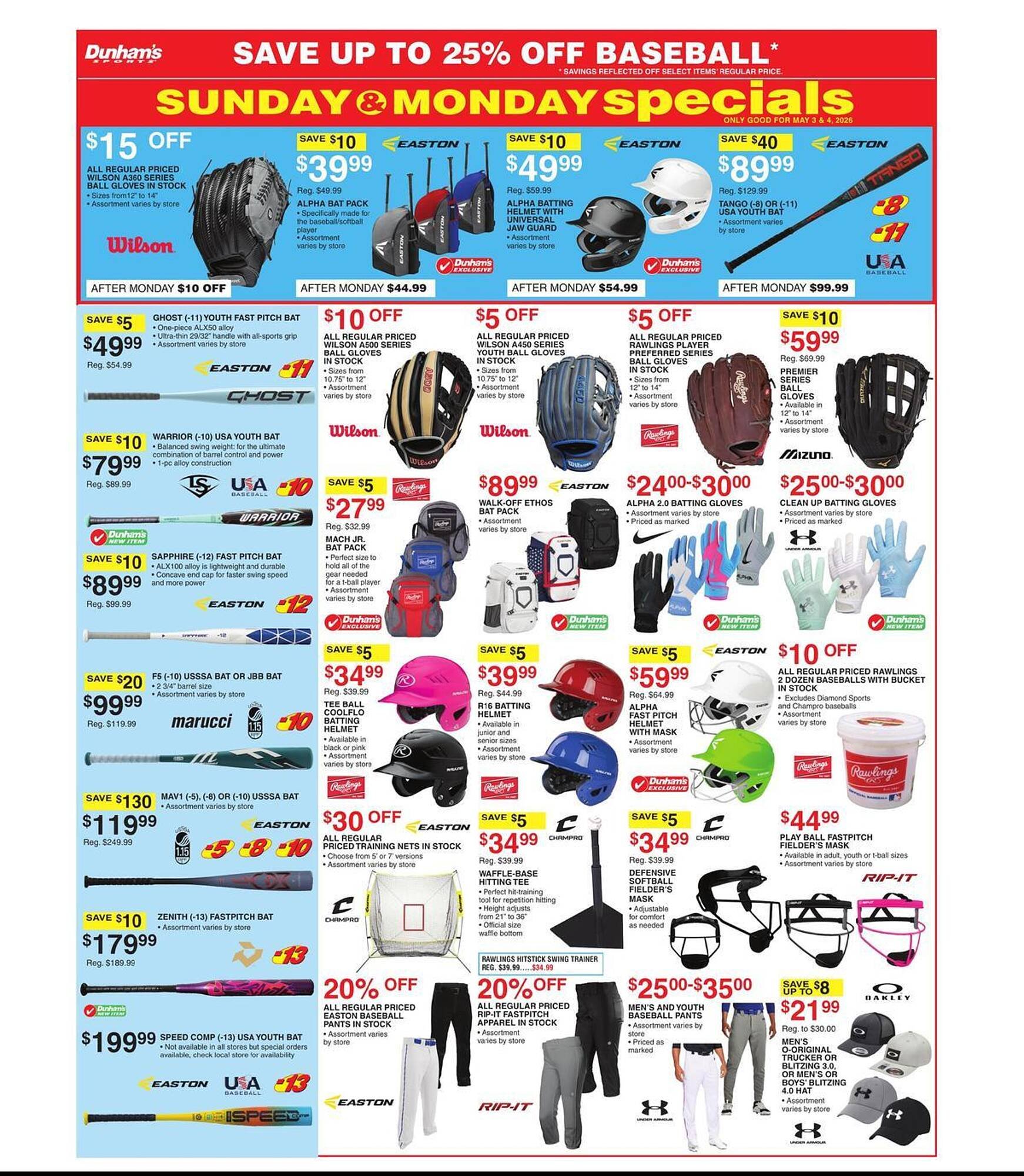 Dunham's Sports weekly ad
