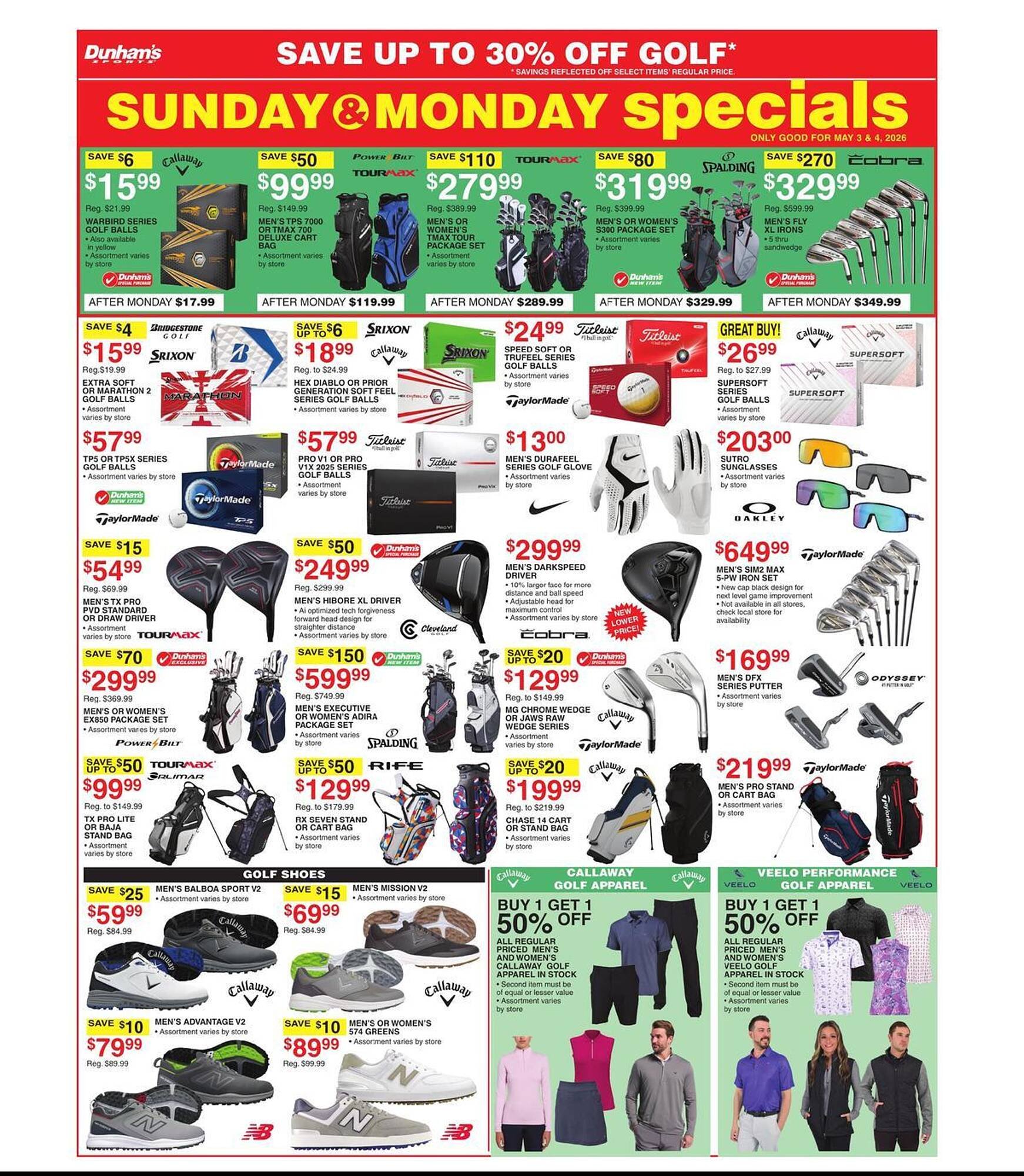 Dunham's Sports weekly ad