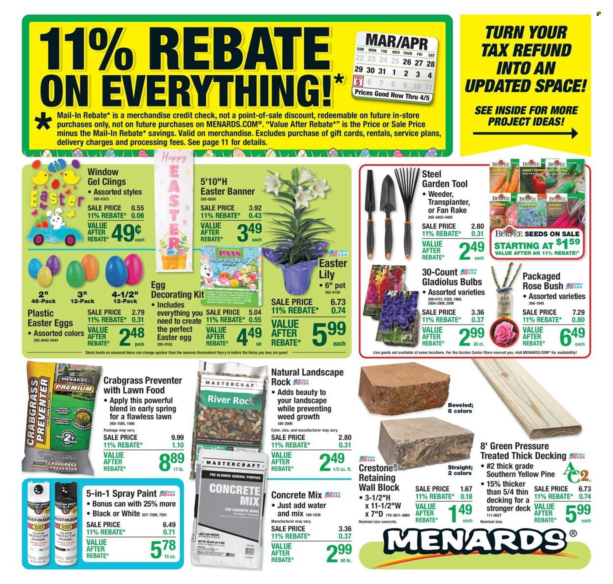 Menards weekly ad