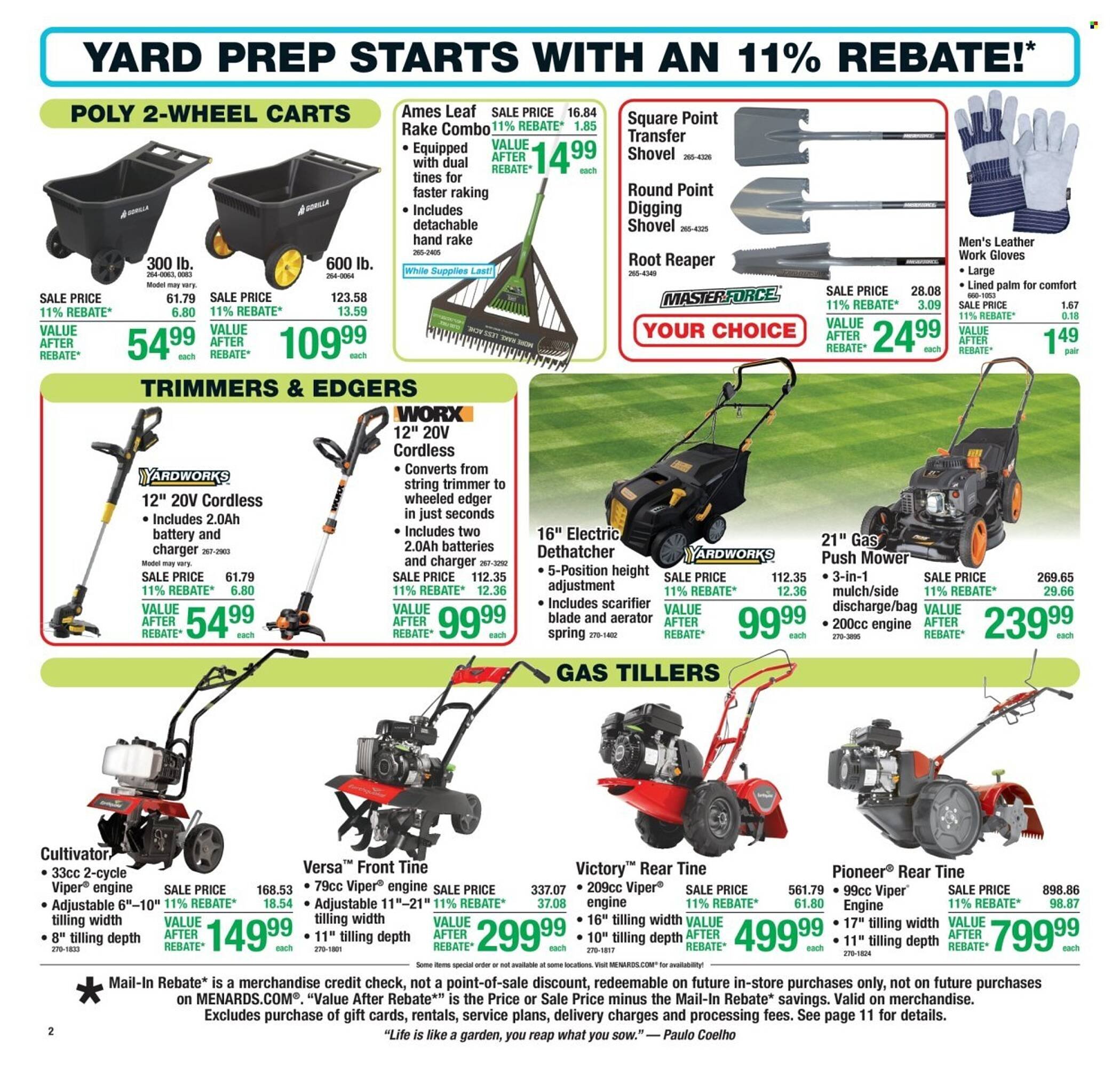 Menards weekly ad