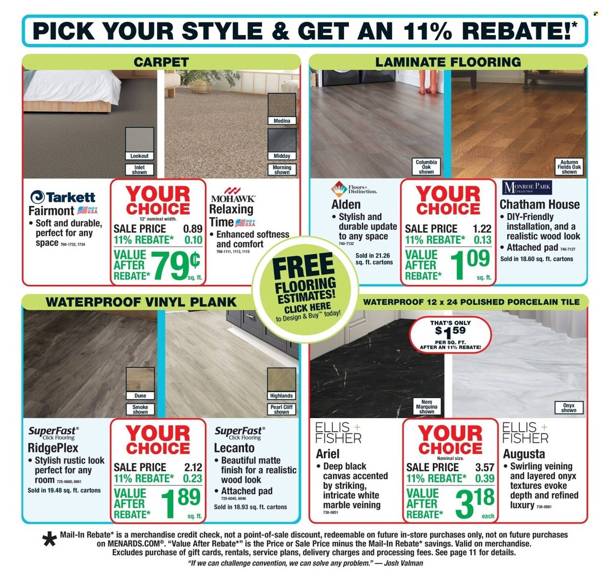 Menards weekly ad