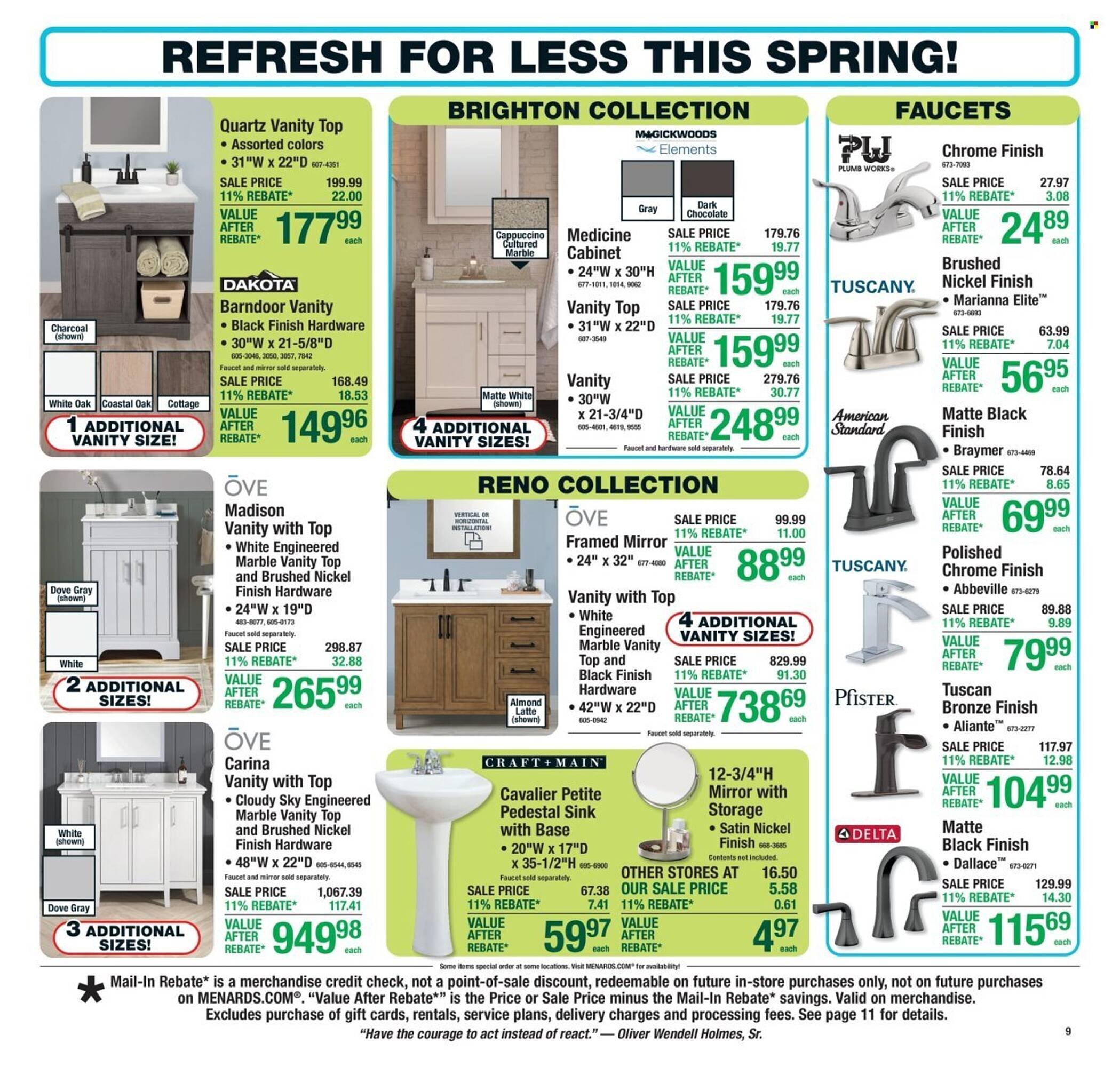 Menards weekly ad