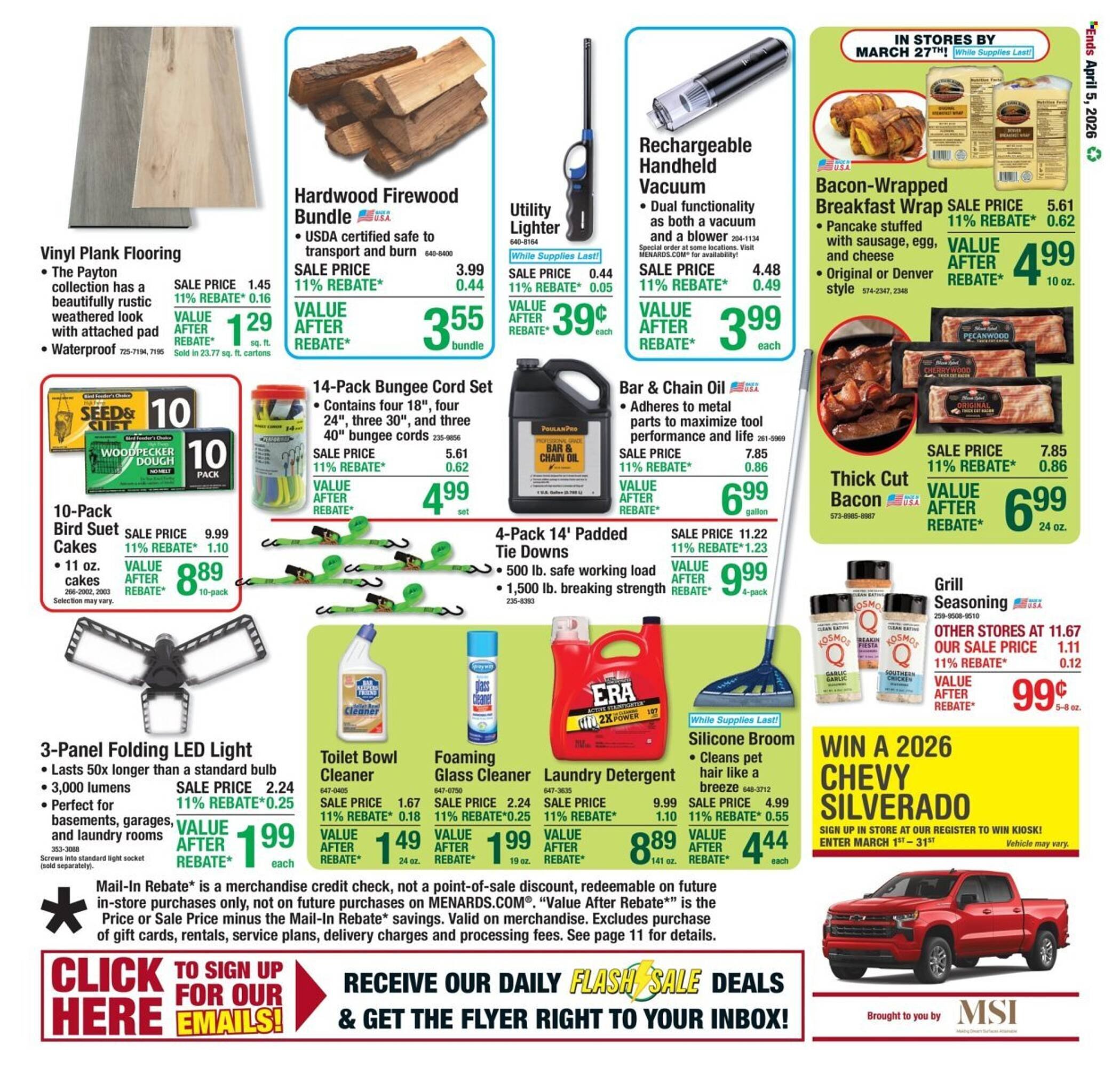 Menards weekly ad