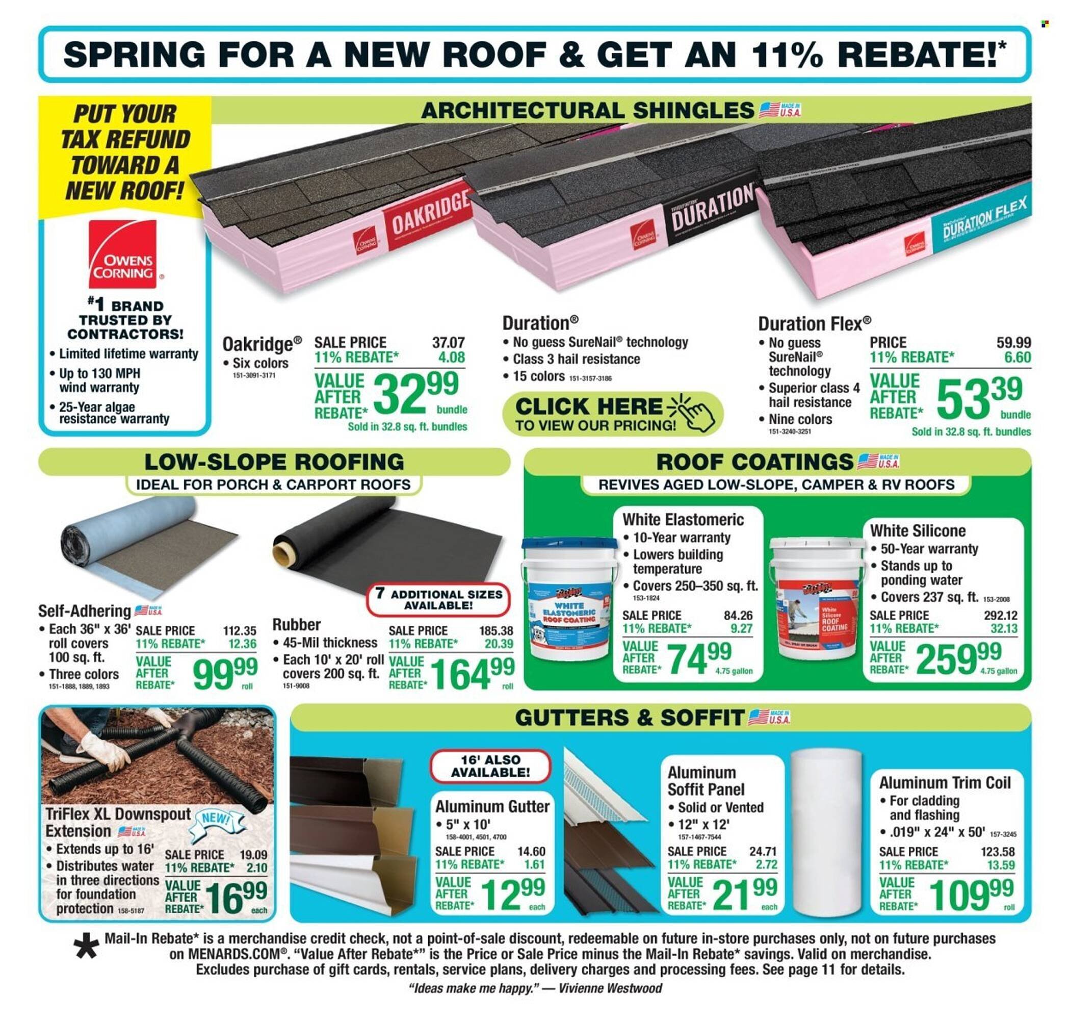 Menards weekly ad