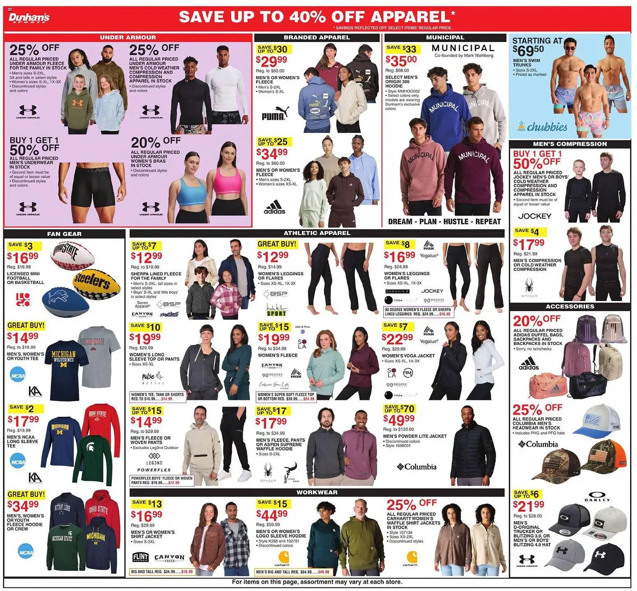 Dunham's Sports weekly ad