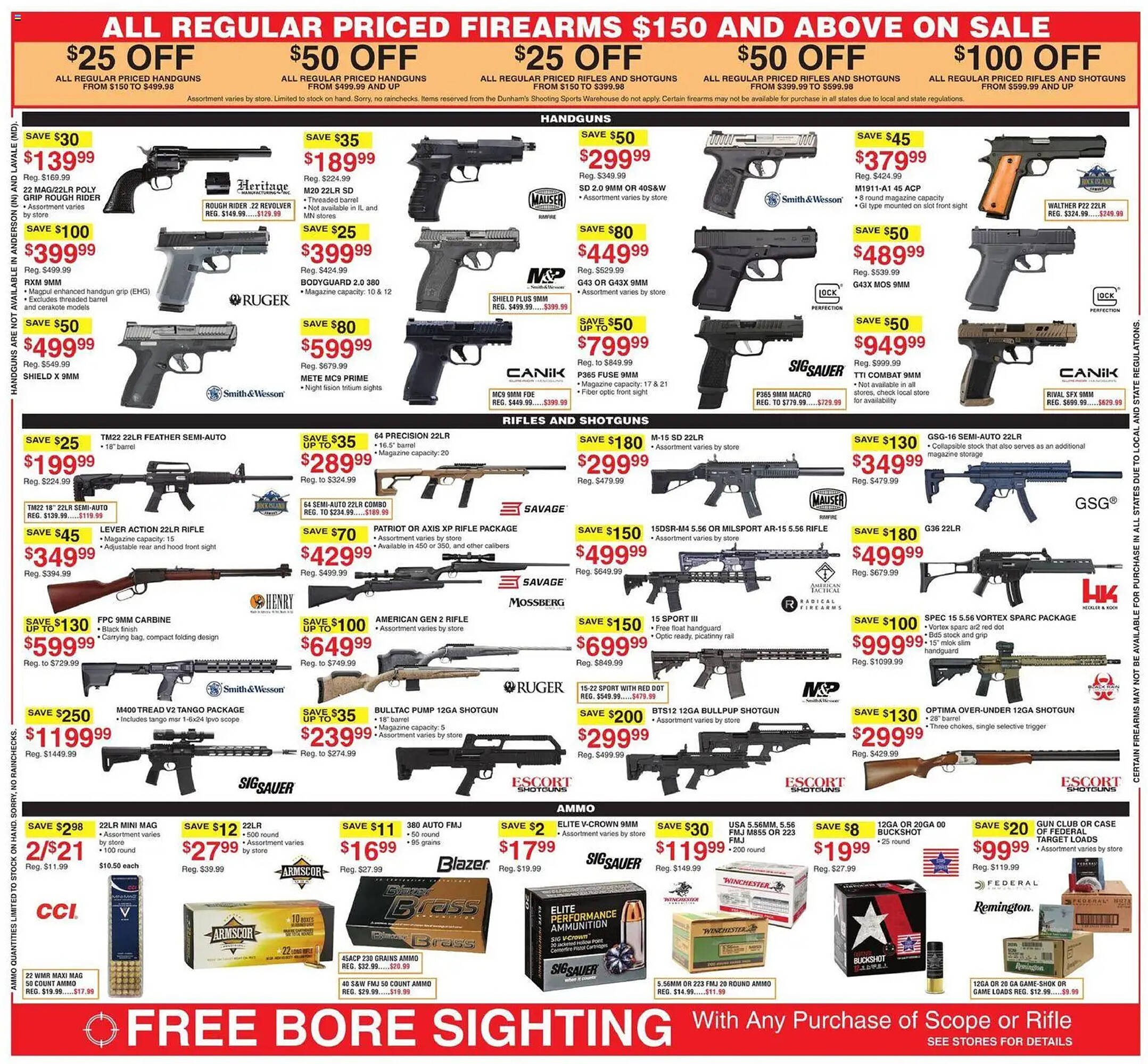 Dunham's Sports weekly ad