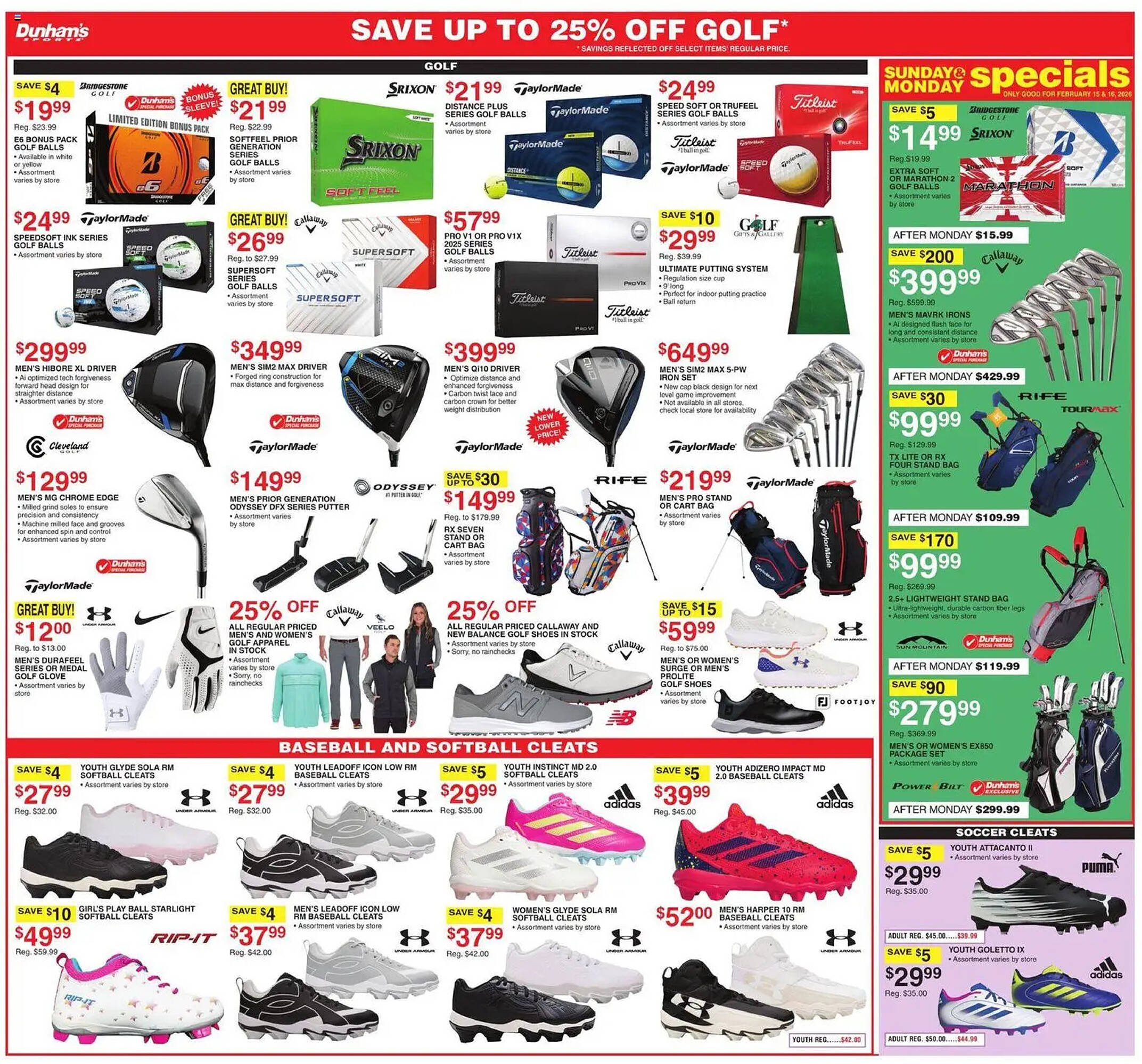 Dunham's Sports weekly ad