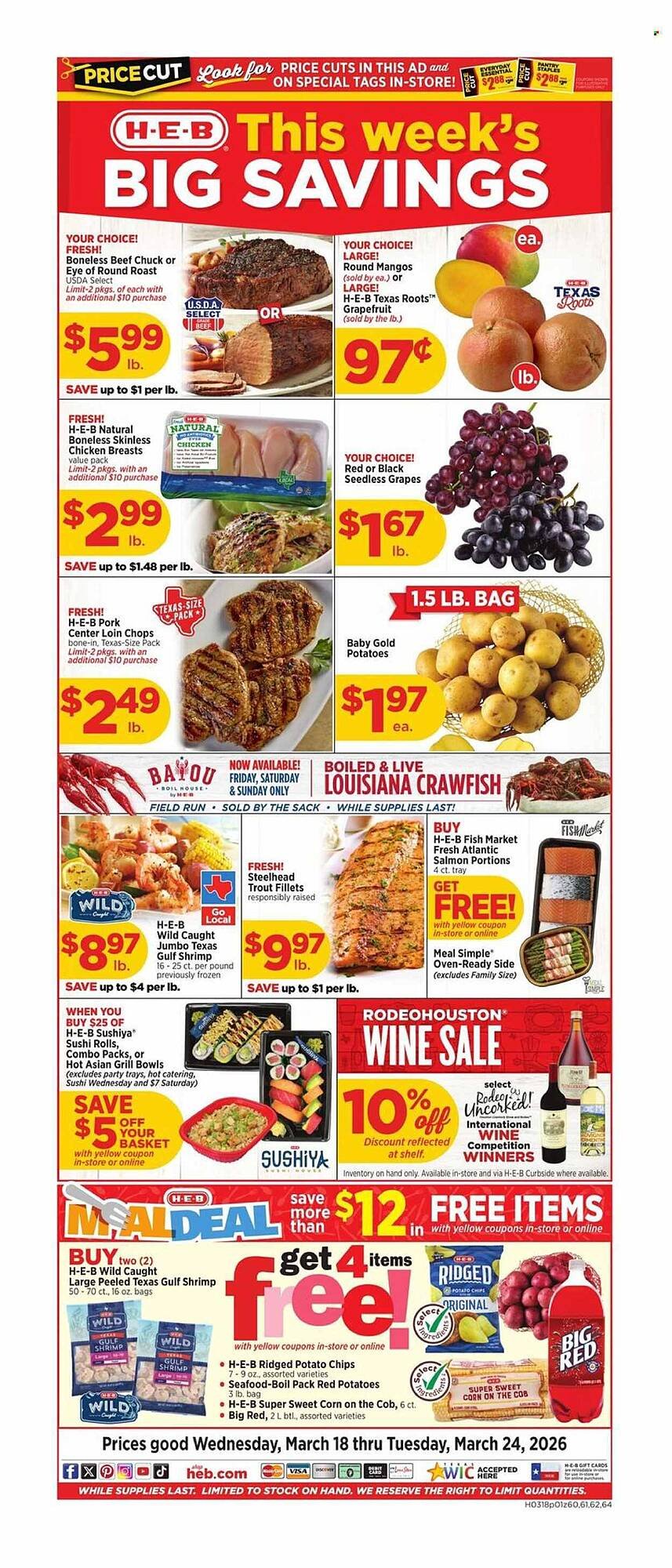 H-E-B weekly ad