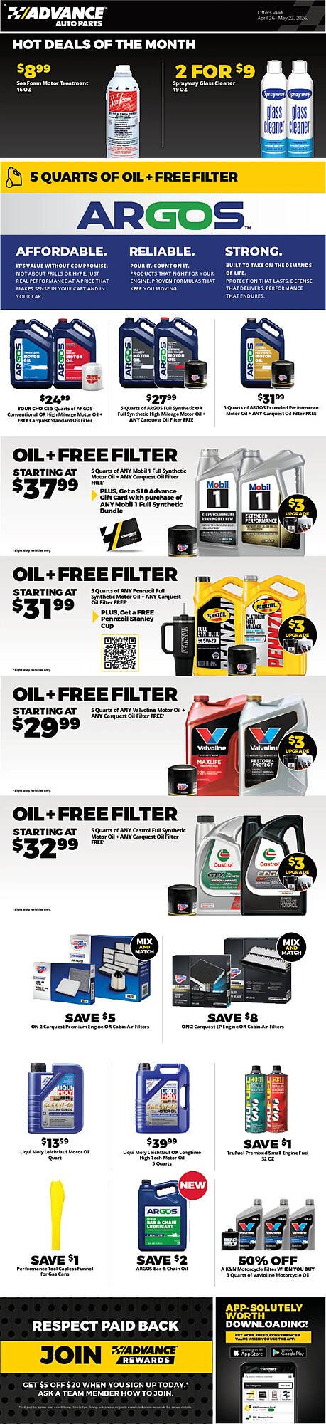 Advance Auto Parts flyer