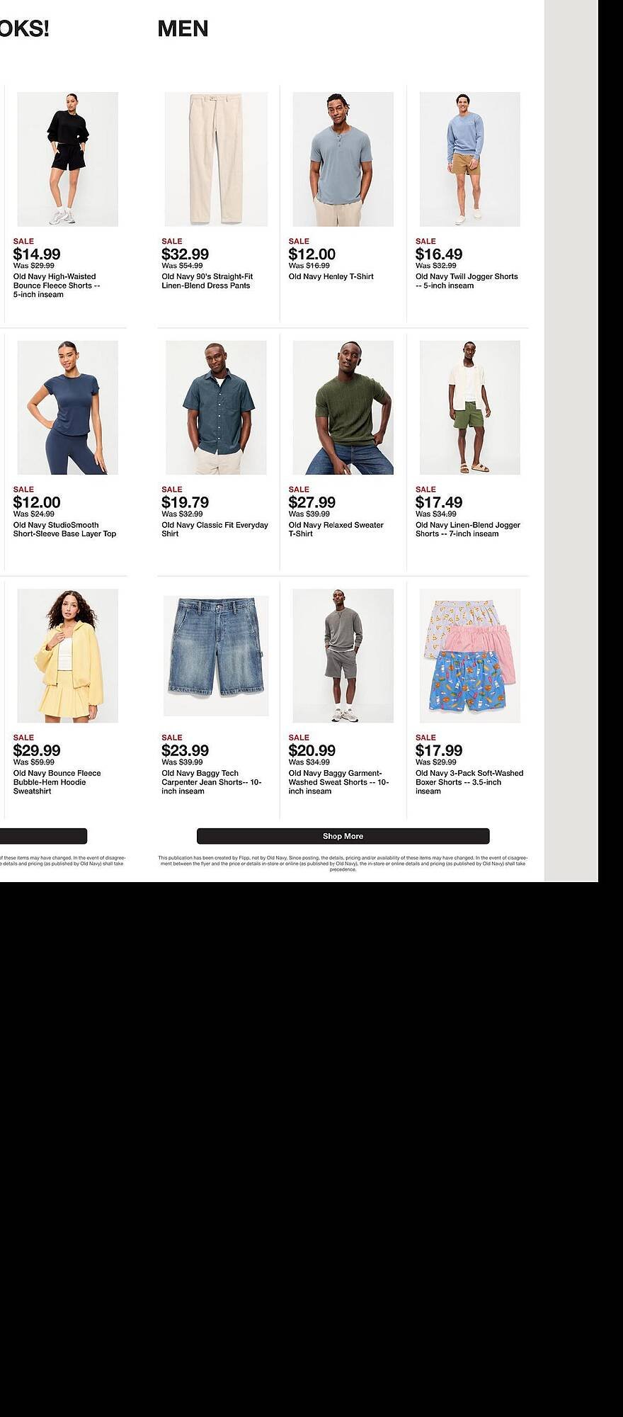 Old Navy weekly ad