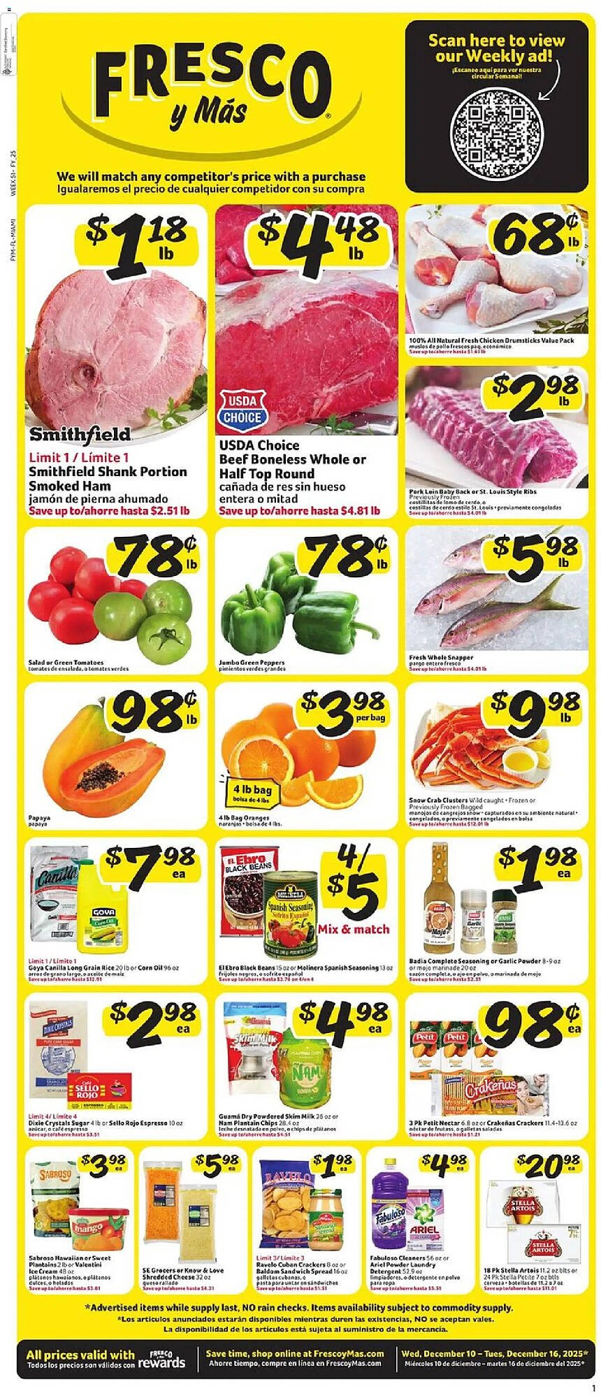 Fresco y Más weekly ad