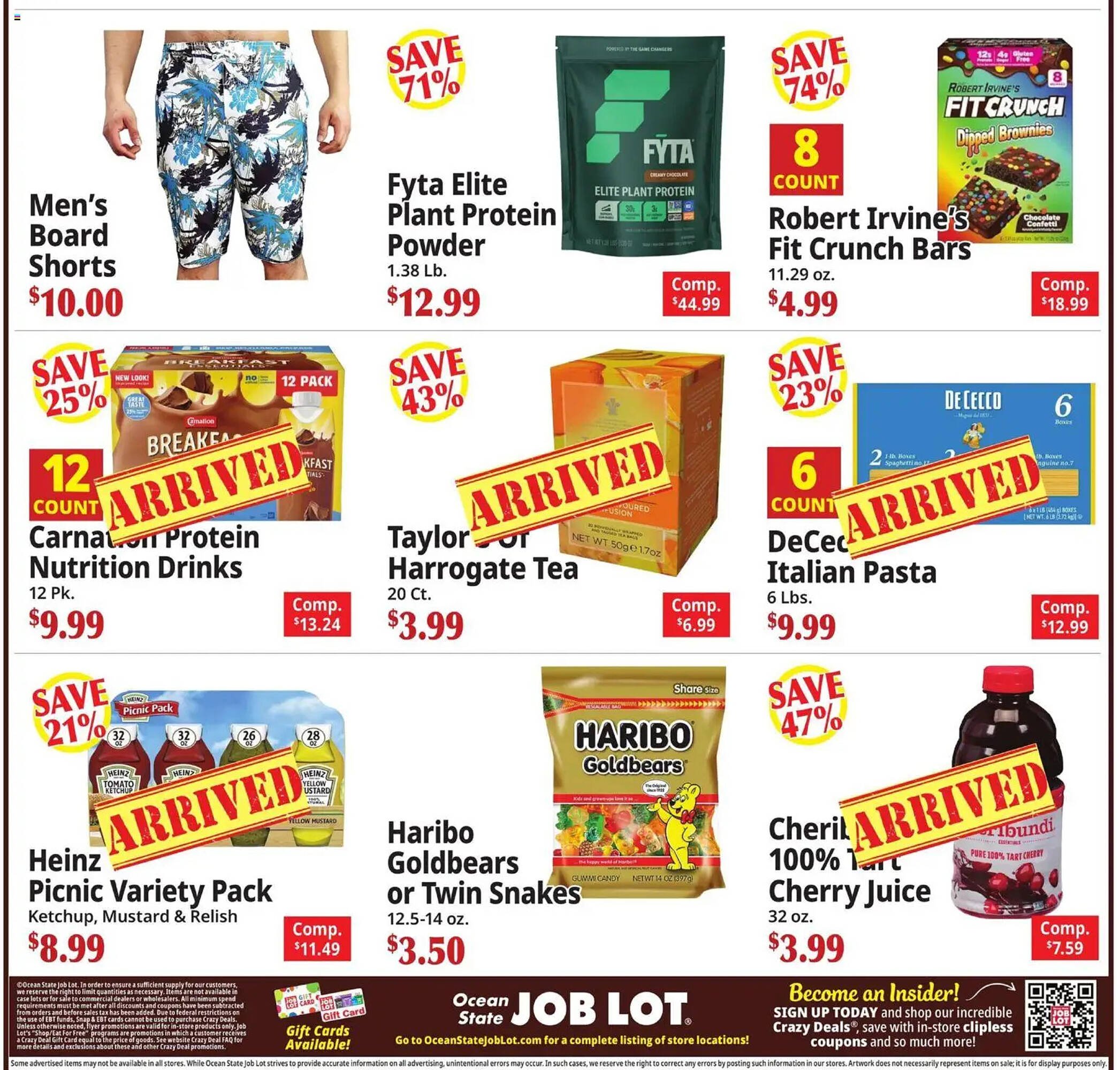 Ocean State Job Lot flyer