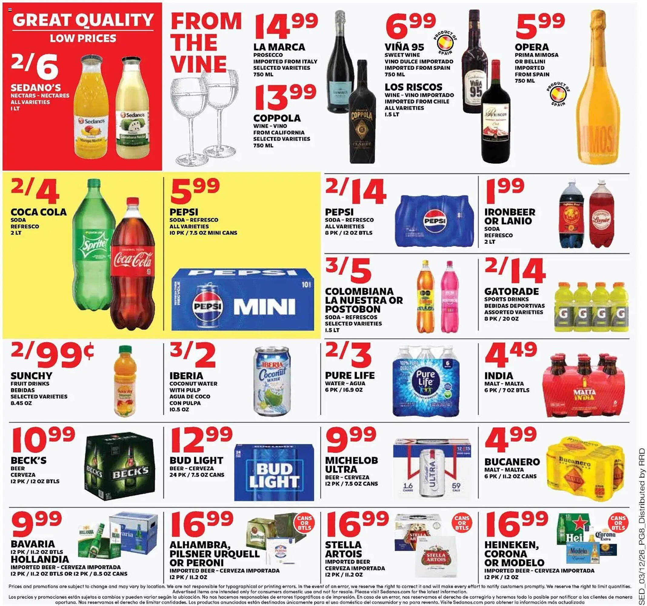 Sedano's weekly ad