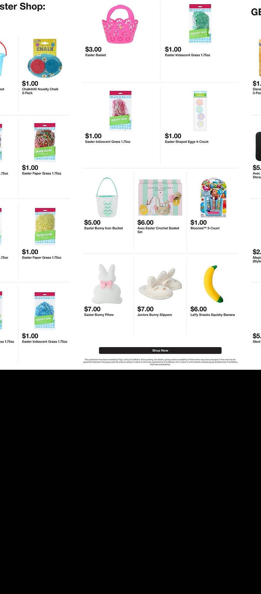 Five Below weekly ad