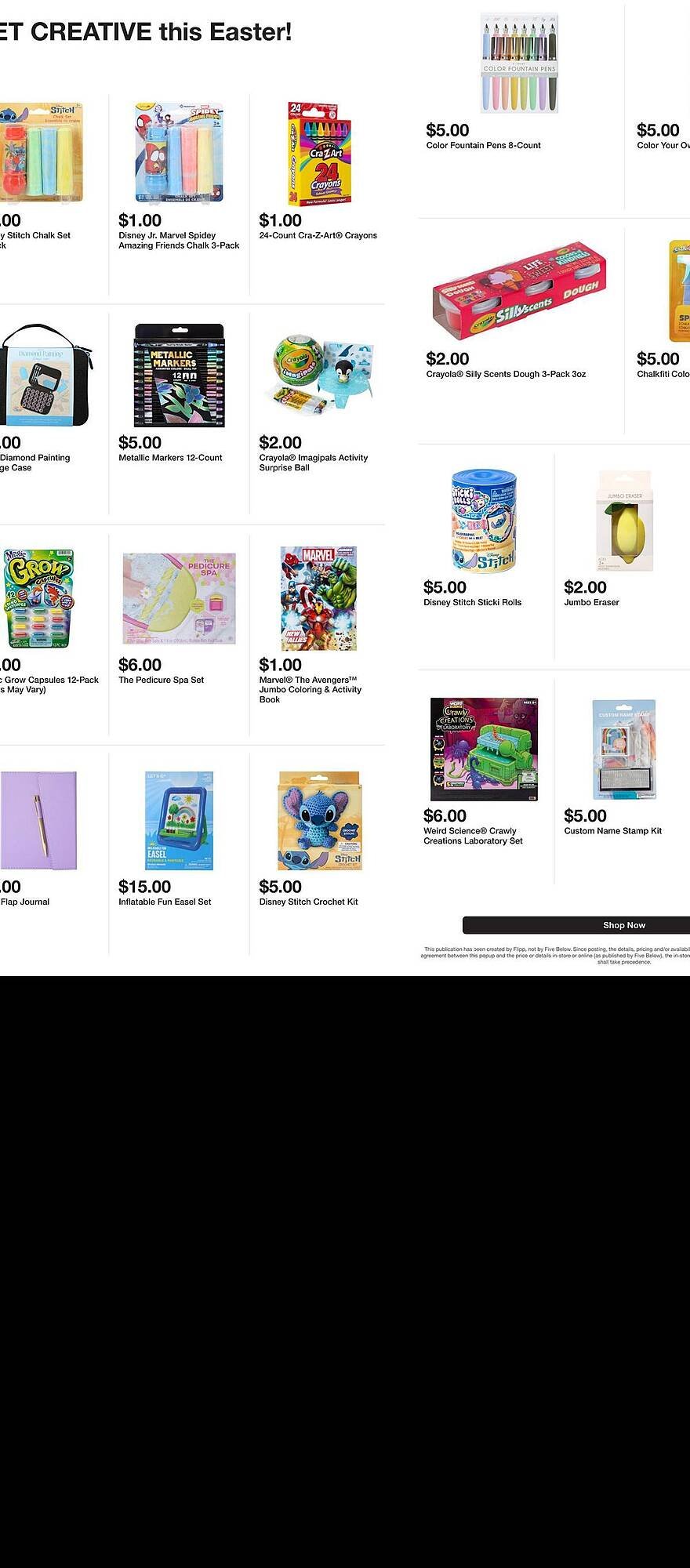 Five Below weekly ad
