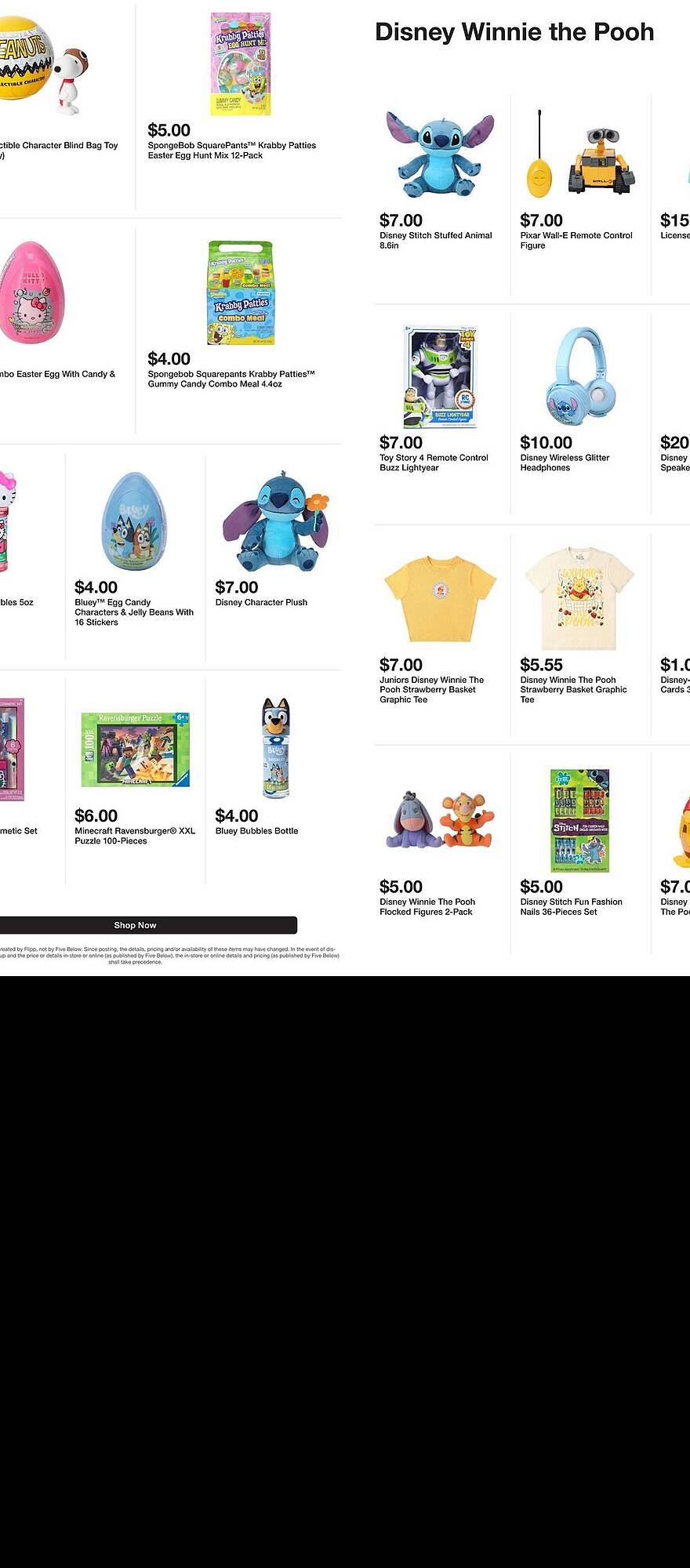 Five Below weekly ad