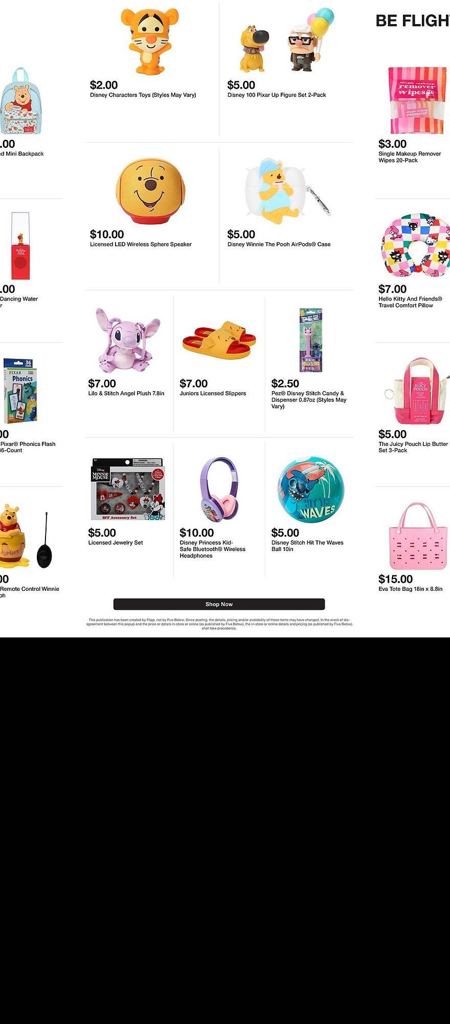 Five Below weekly ad