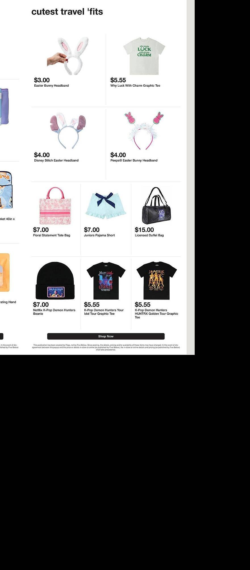 Five Below weekly ad