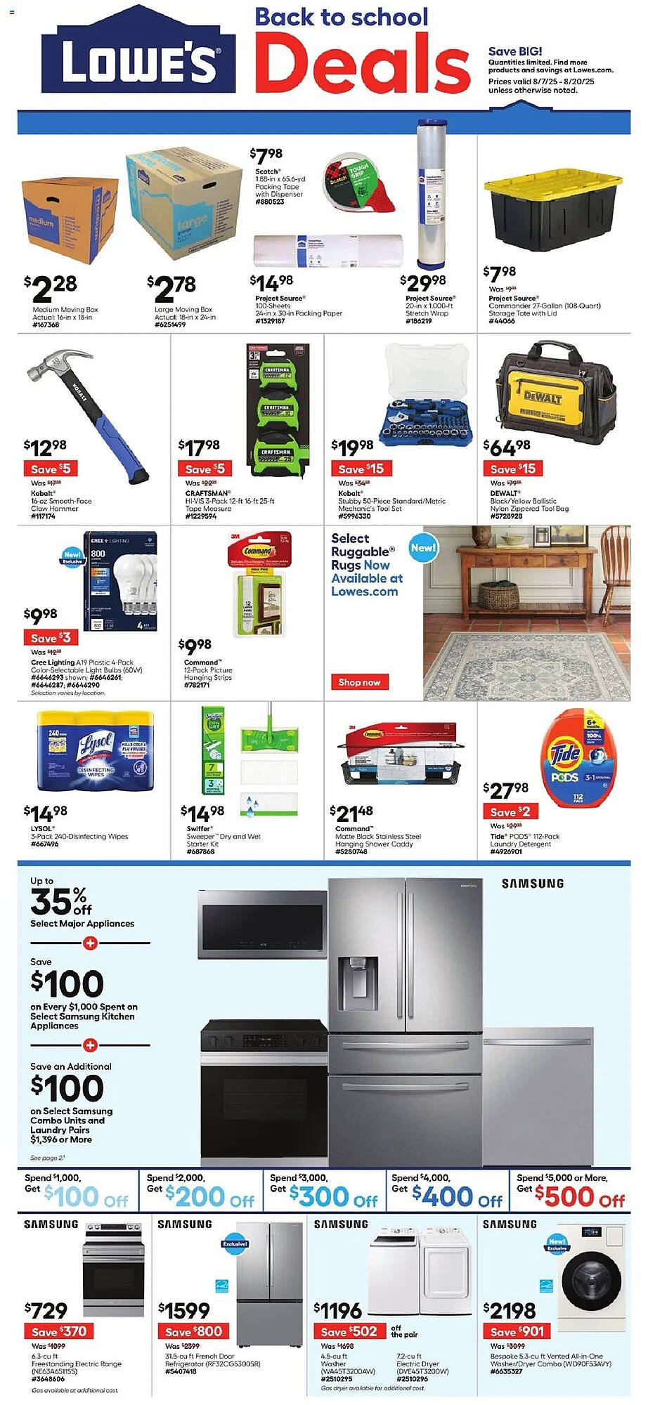 Lowe&#039;s Weekly Ad (2025-08-07 - 2025-08-21) | 1