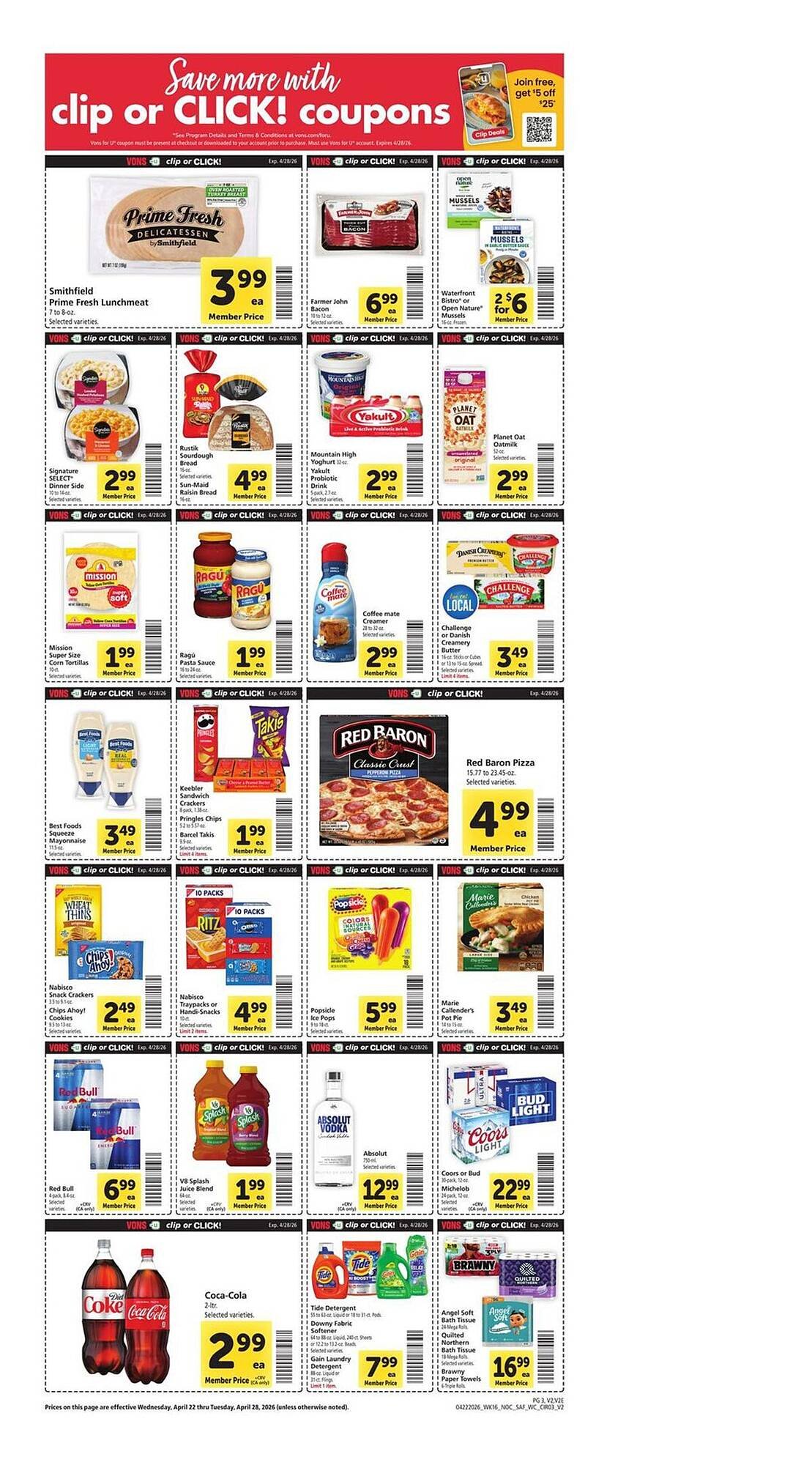 Vons weekly ad