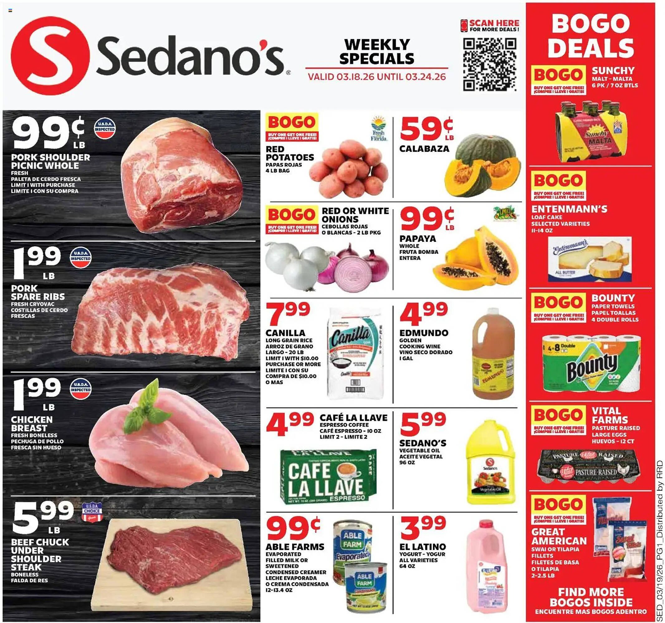 Sedano's weekly ad