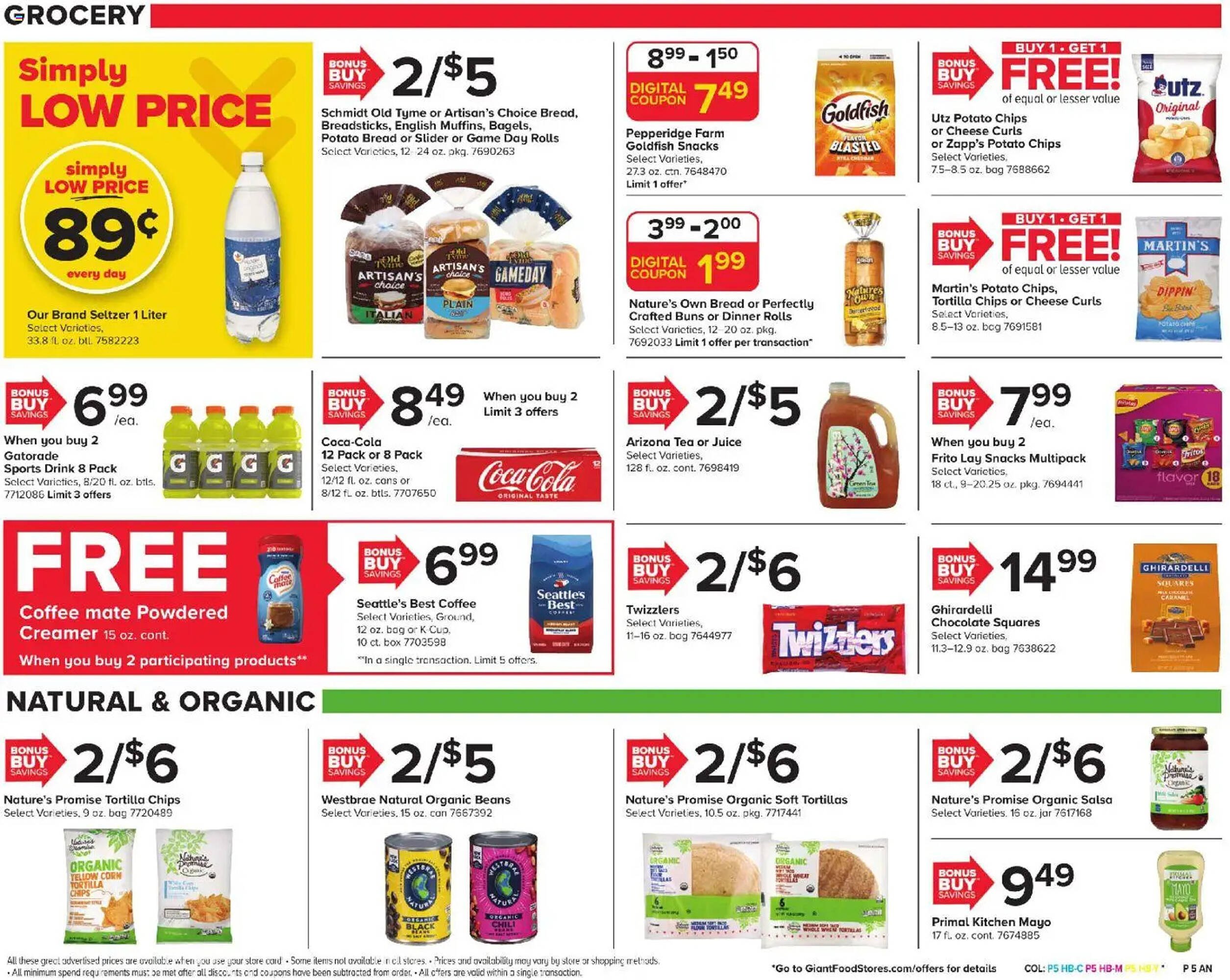 GIANT weekly ad