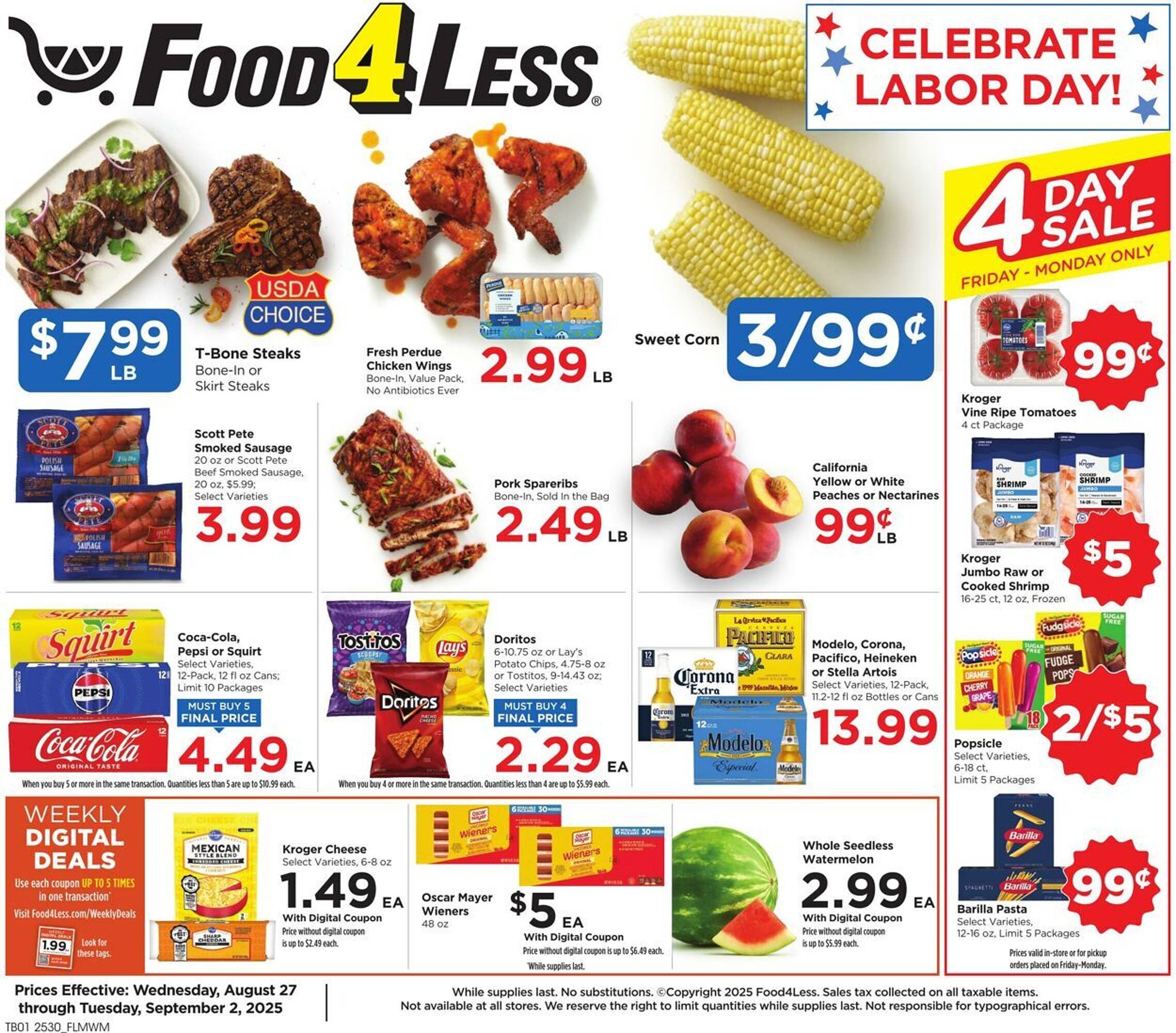 Food 4 Less Weekly Ad (2025-08-27 - 2025-09-02) | 1
