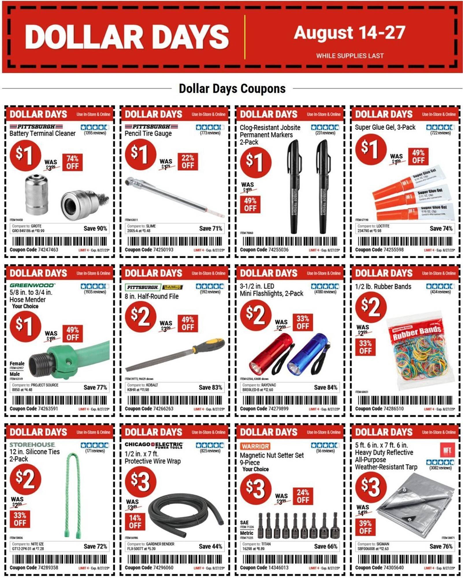Harbor Freight Tools Weekly Ad (2025-08-14 - 2025-08-27) | 1