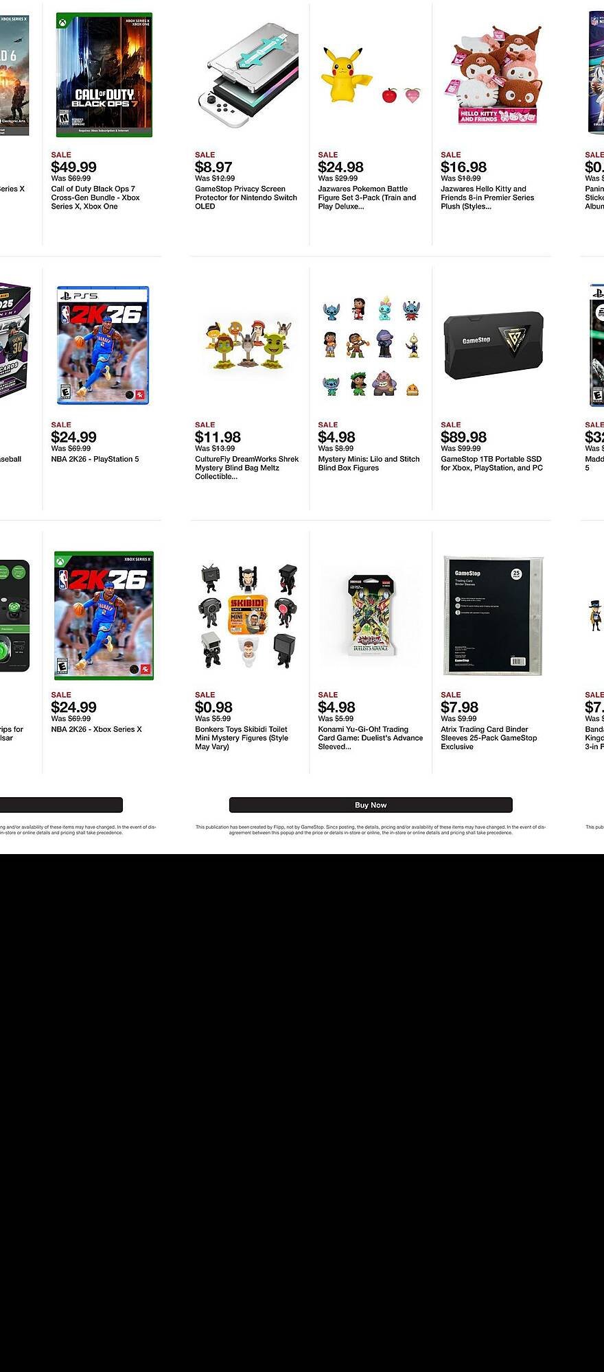 Game Stop weekly ad