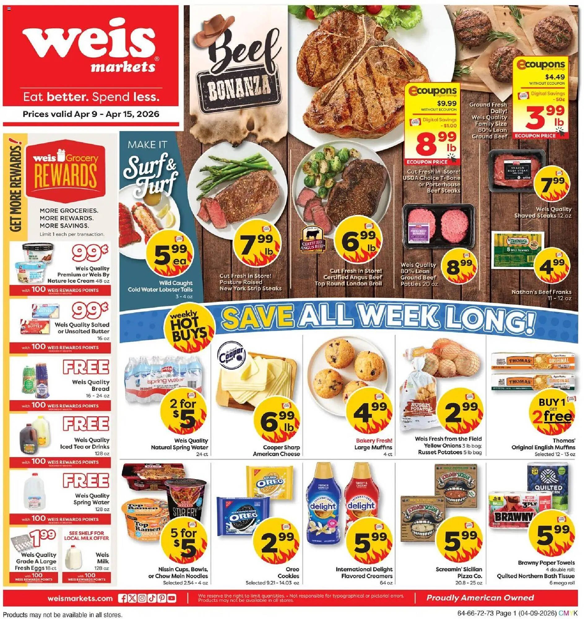 Weis Markets weekly ad