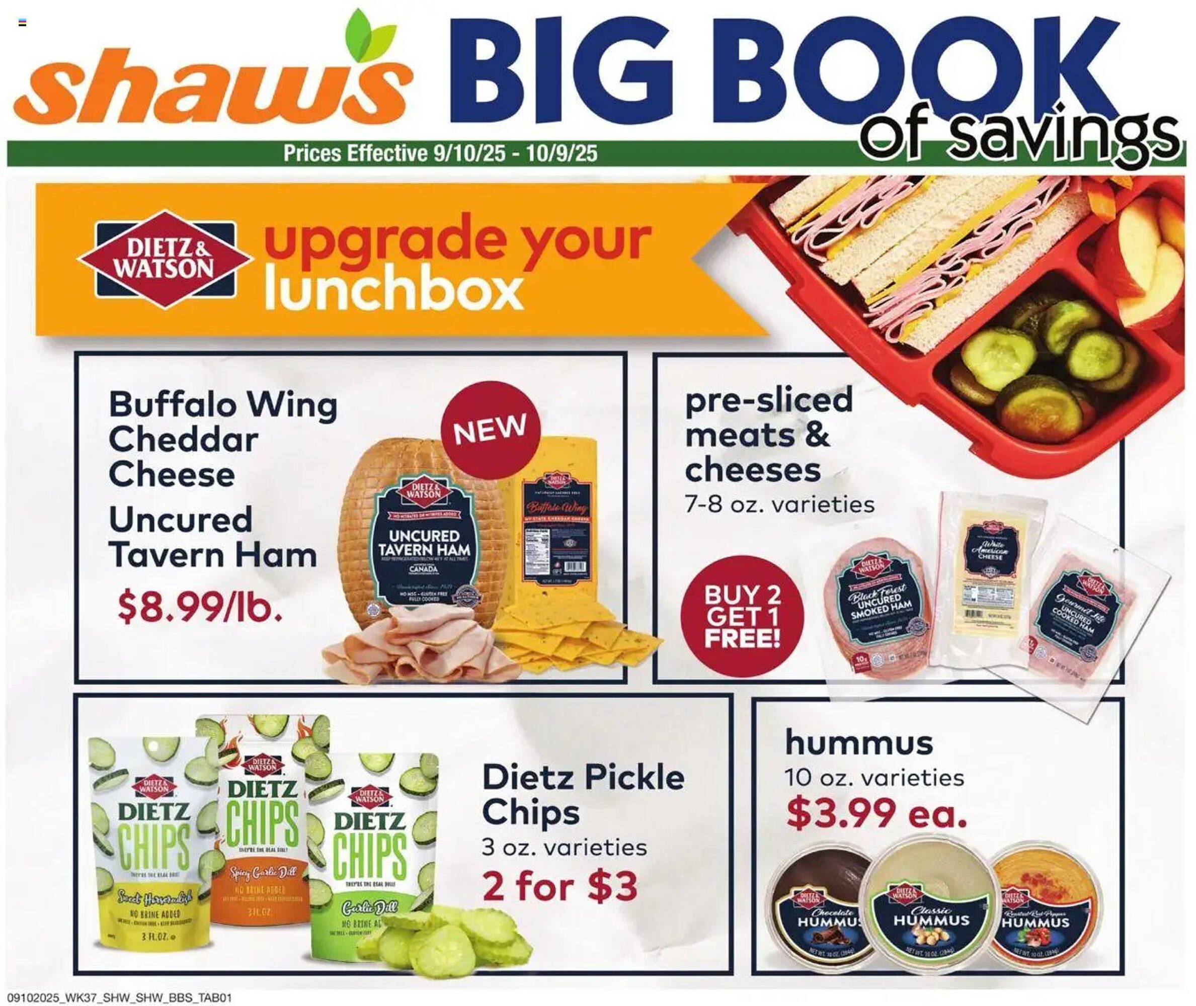 Shaw&#039;s flyer (2025-09-10 - 2025-10-10) | 1