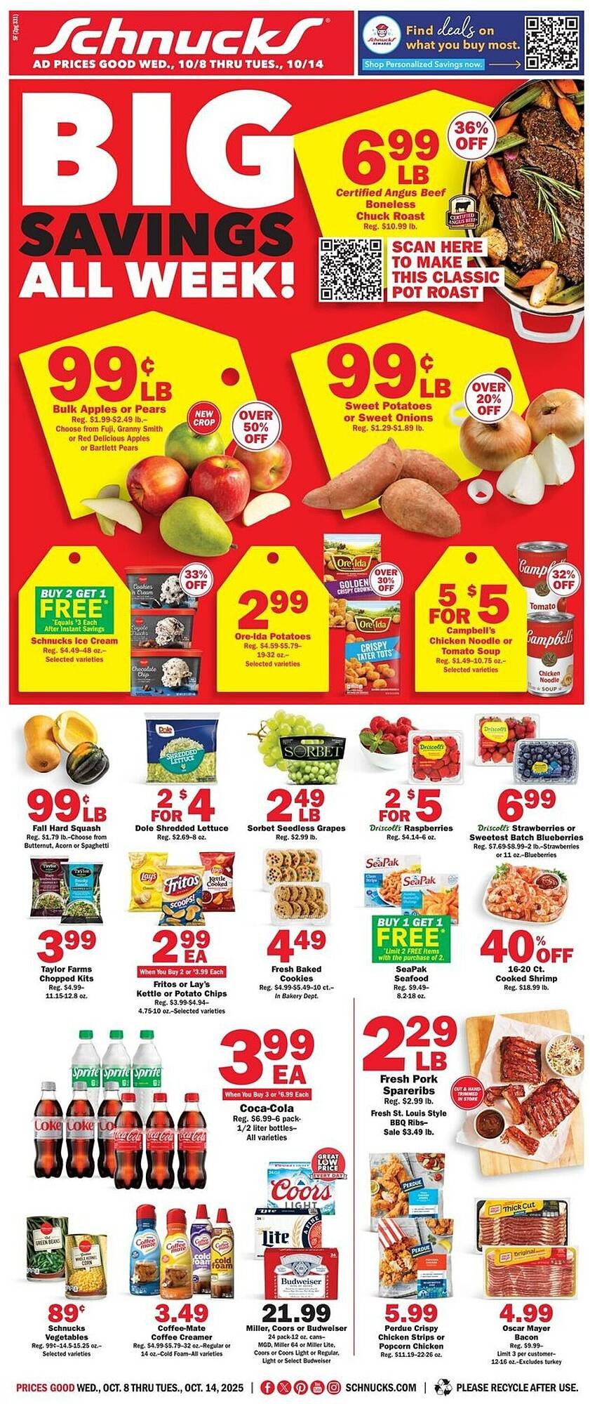 Schnucks weekly ad (2025-10-08 - 2025-10-14) | 1