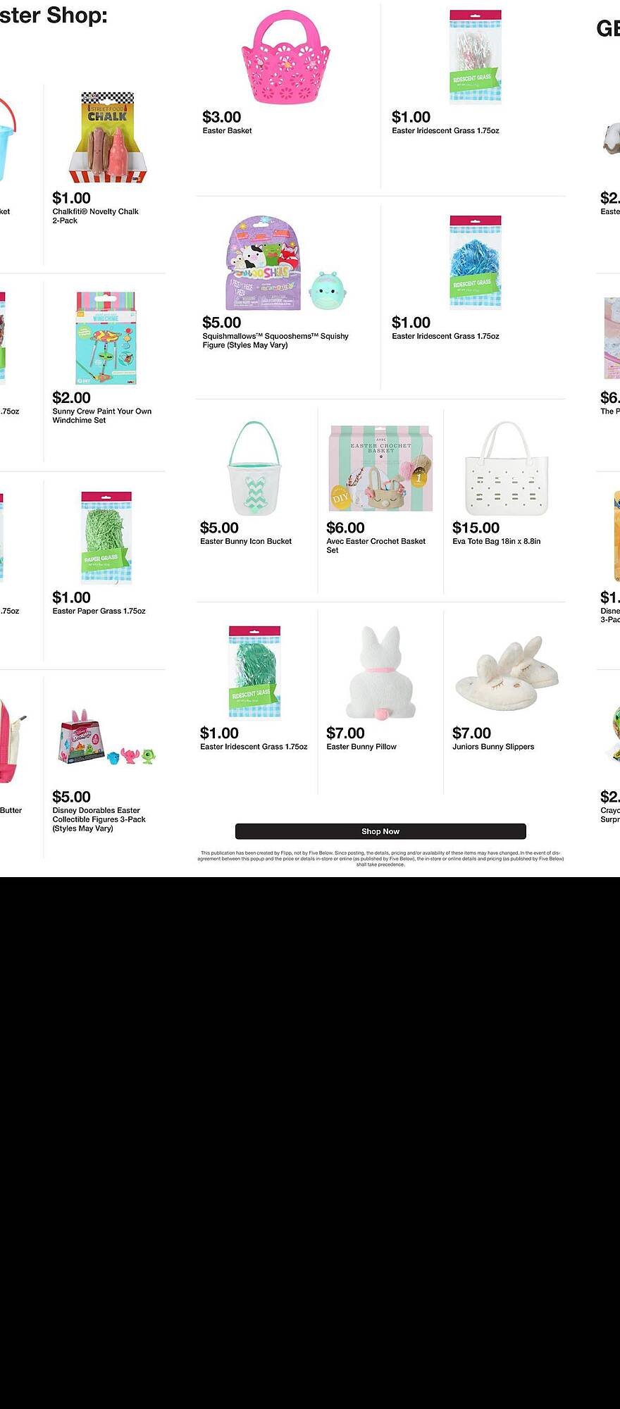 Five Below weekly ad