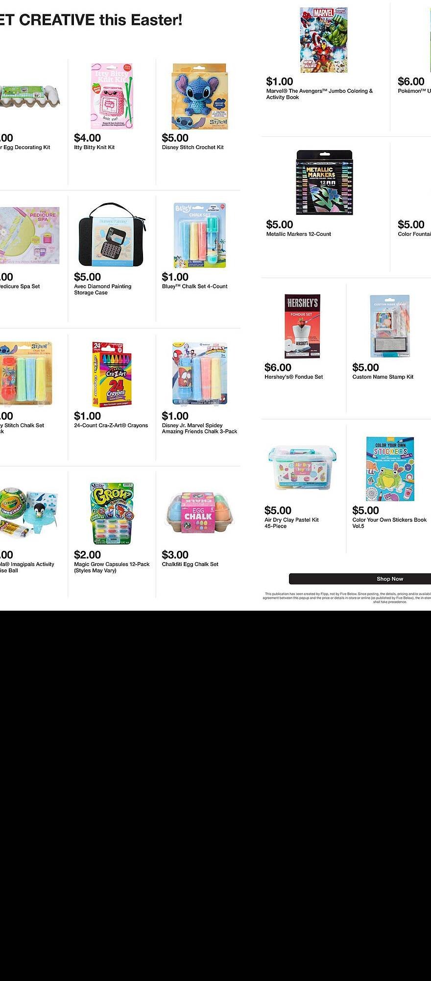 Five Below weekly ad