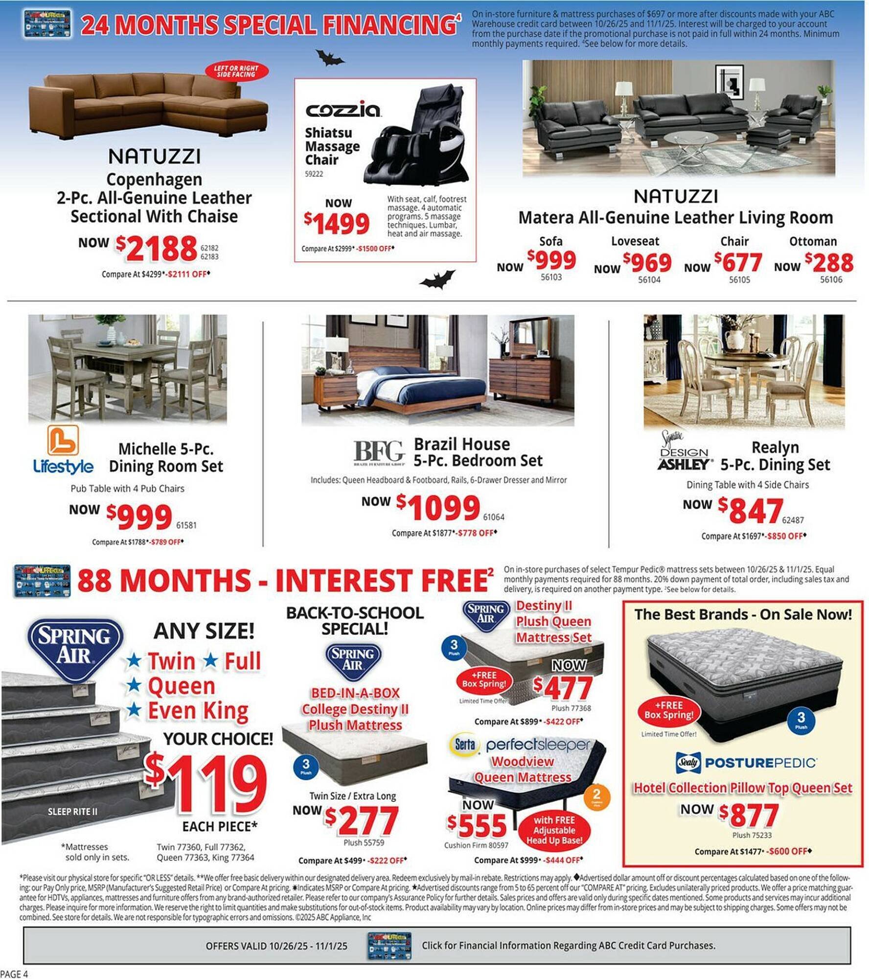 ABC Warehouse weekly ad (2025-10-26 - 2025-11-01) | 4