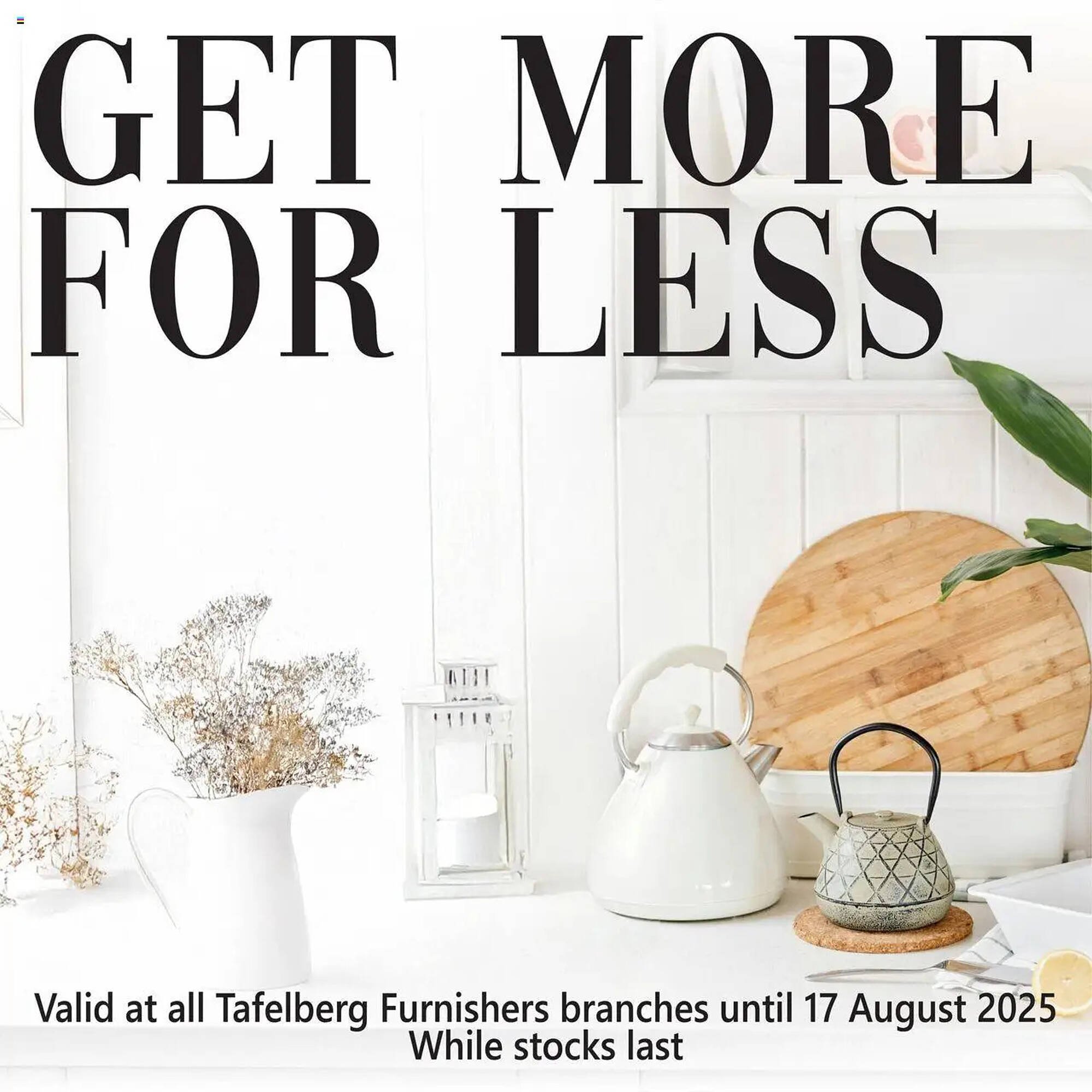 Tafelberg Furnishers catalogue (2025-08-11 - 2025-08-17) | 1
