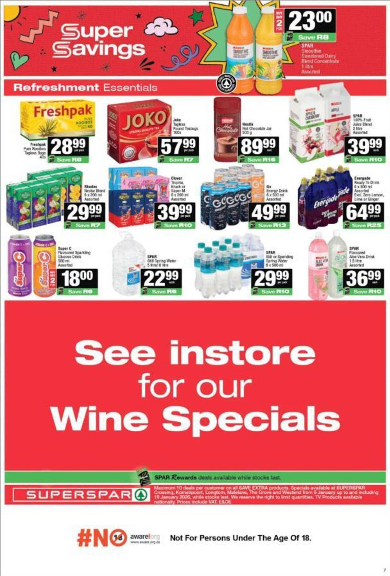 SuperSpar catalogue (2026-01-05 - 2026-01-18) | 7