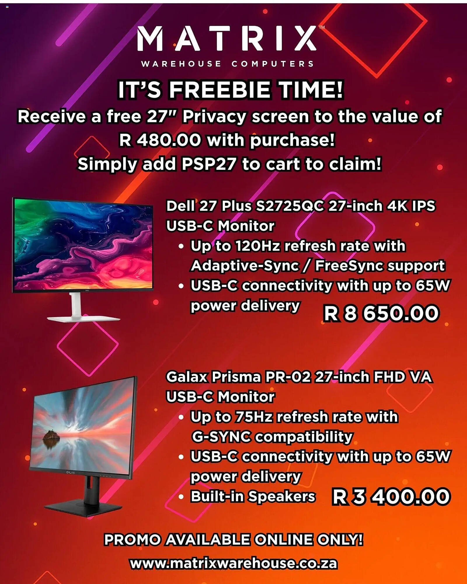 Matrix Warehouse catalogue (2026-01-08 - 2026-01-15) | 1