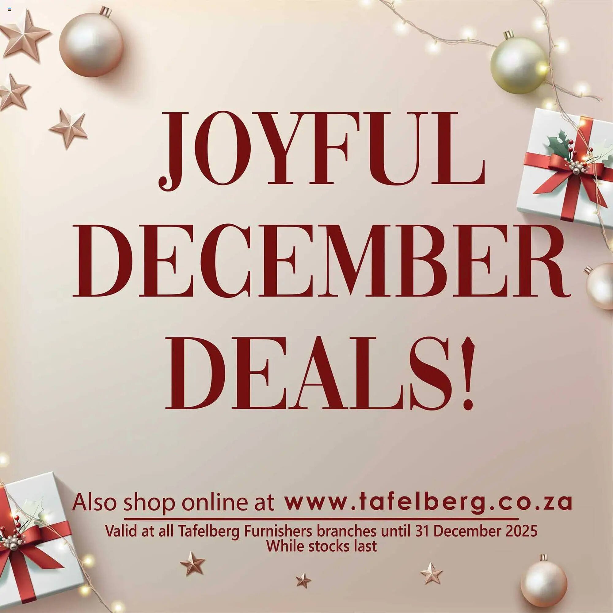 Tafelberg Furnishers catalogue (2025-12-17 - 2025-12-31) | 1