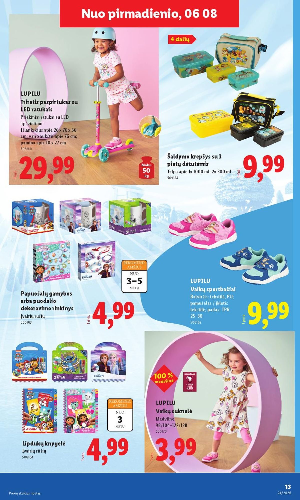 LIDL - Ne maisto prekių pasiūlymai (2026 06 08 - 2026 06 14)