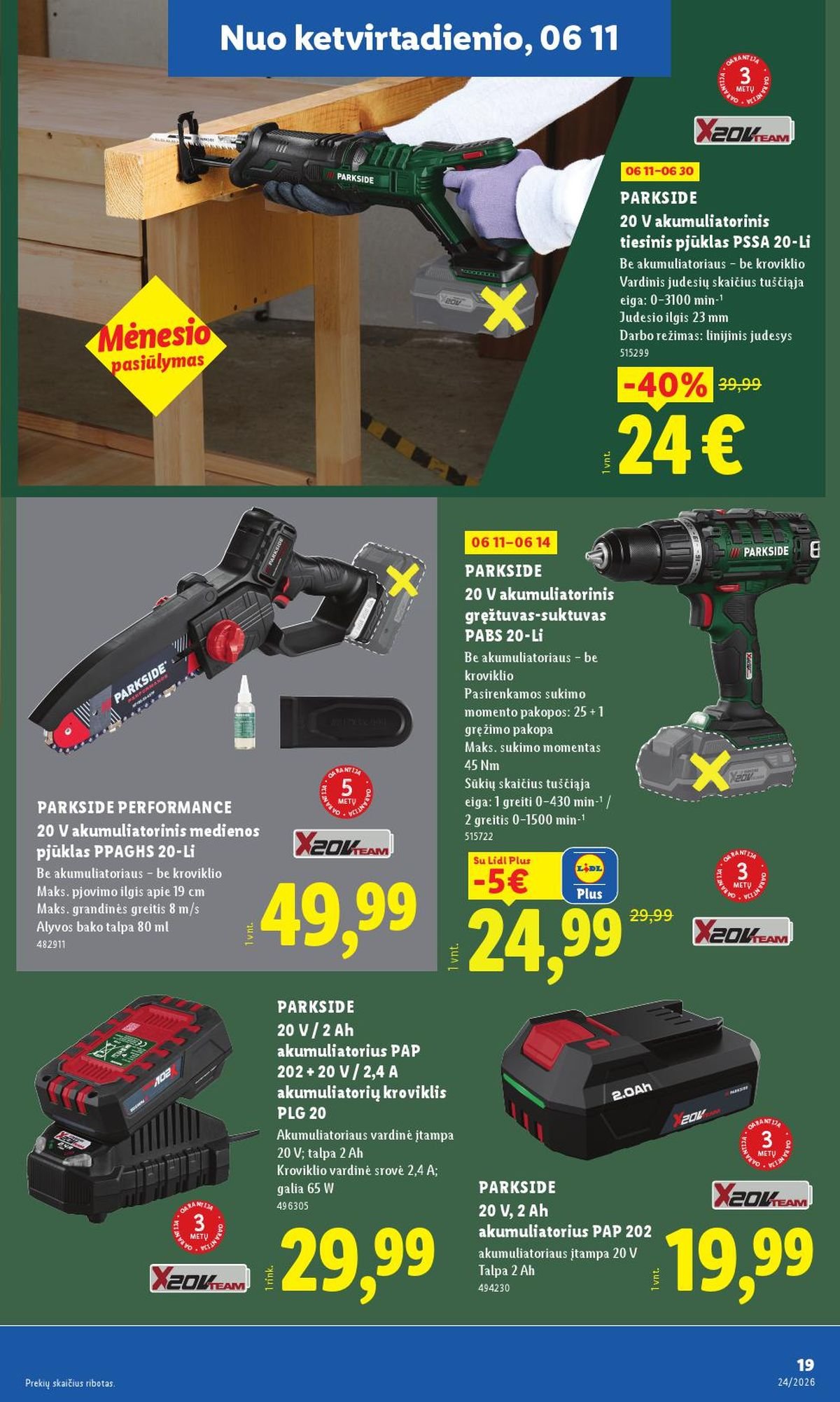 LIDL - Ne maisto prekių pasiūlymai (2026 06 08 - 2026 06 14)