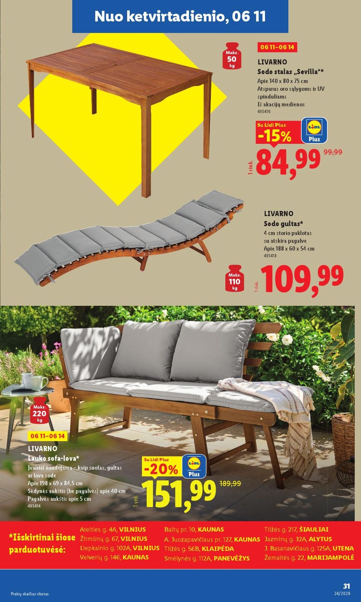 LIDL - Ne maisto prekių pasiūlymai (2026 06 08 - 2026 06 14)