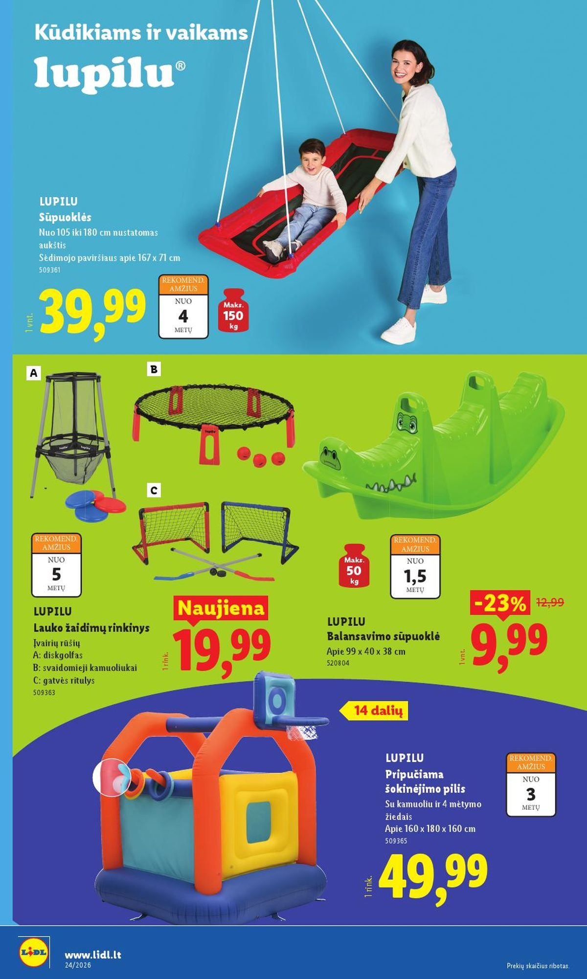 LIDL - Ne maisto prekių pasiūlymai (2026 06 08 - 2026 06 14)