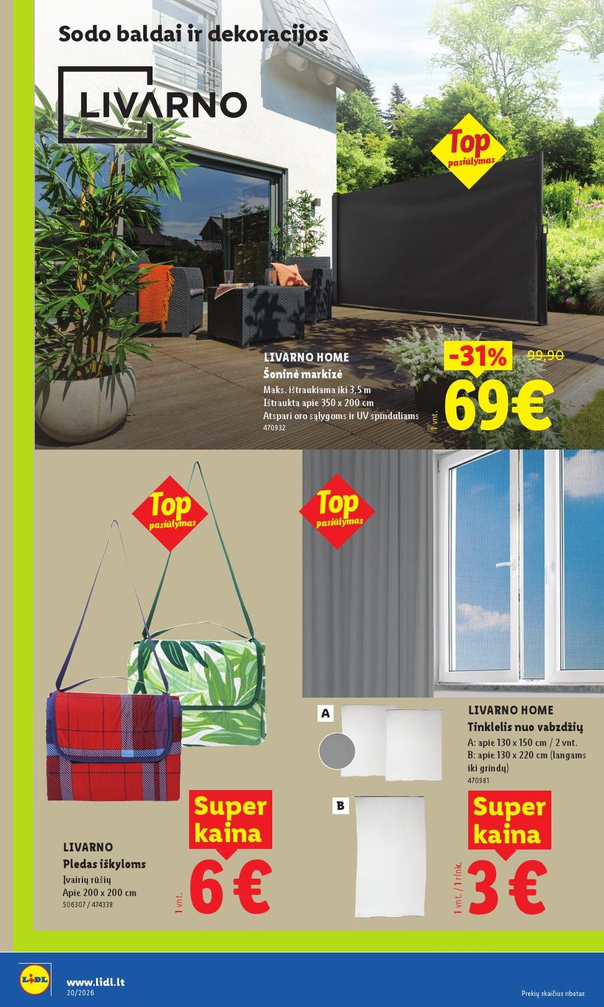 LIDL - Ne maisto prekių pasiūlymai (2026 05 11 - 2026 05 17)